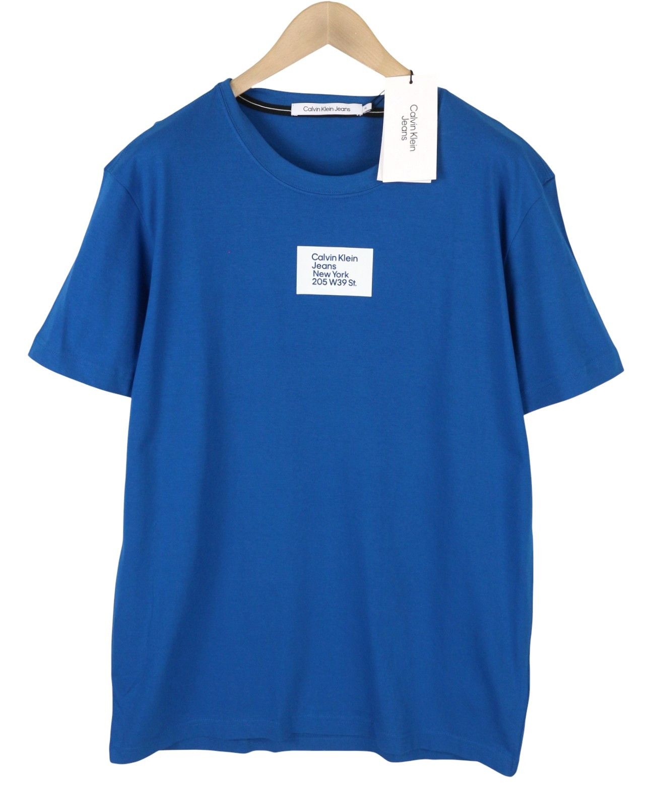 Calvin Klein 2XL Blue Cotton Tricot Front Logo 87926 Size US XXL / EU 58 / 5 - 3 Thumbnail