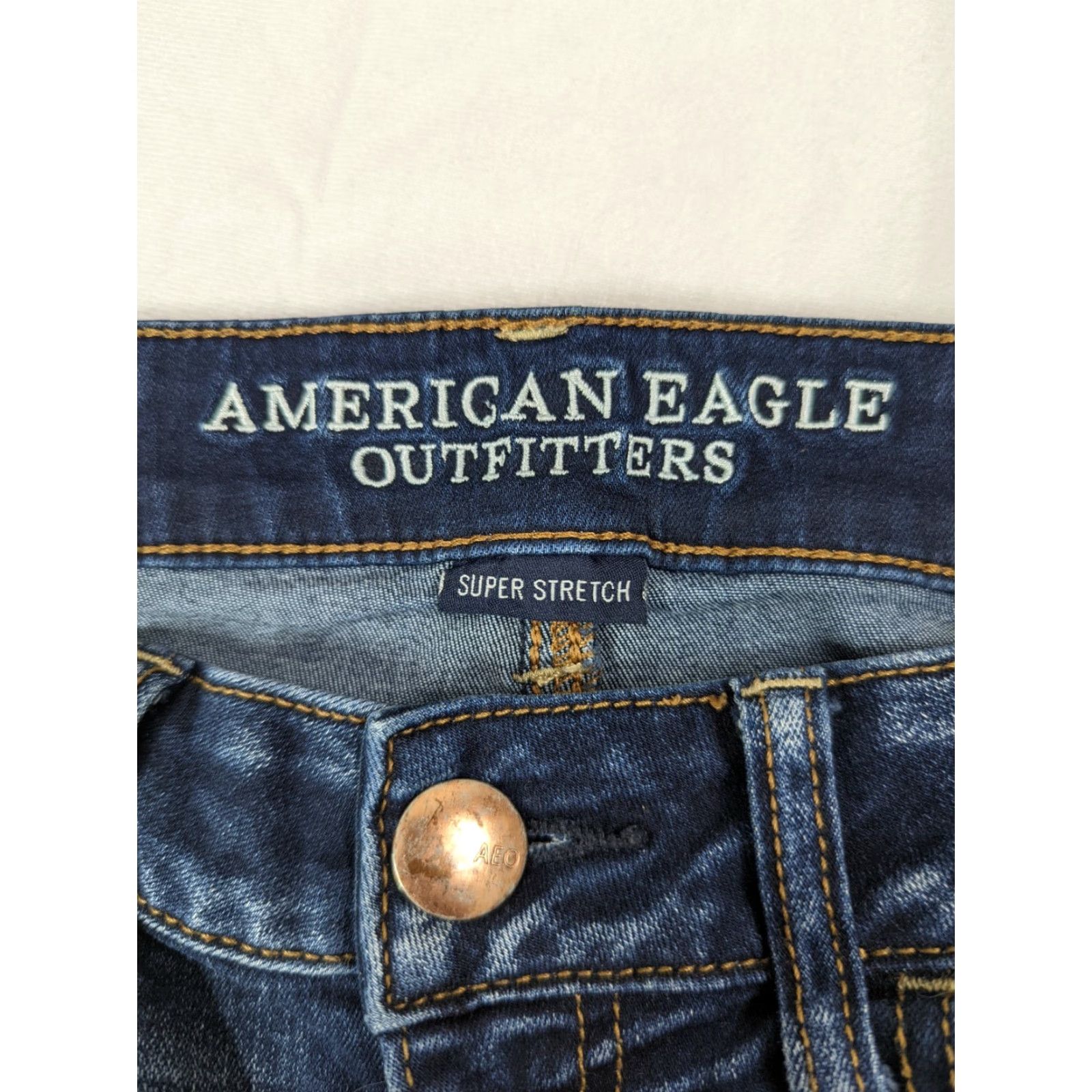 American Eagle Outfitters VINTAGE? No — American Eagle Jeans Jegging Dark Wash 4 Womens Slim Stretch 5-Pocket Denim M5J Size 27" / US 4 / IT 40 - 3 Thumbnail
