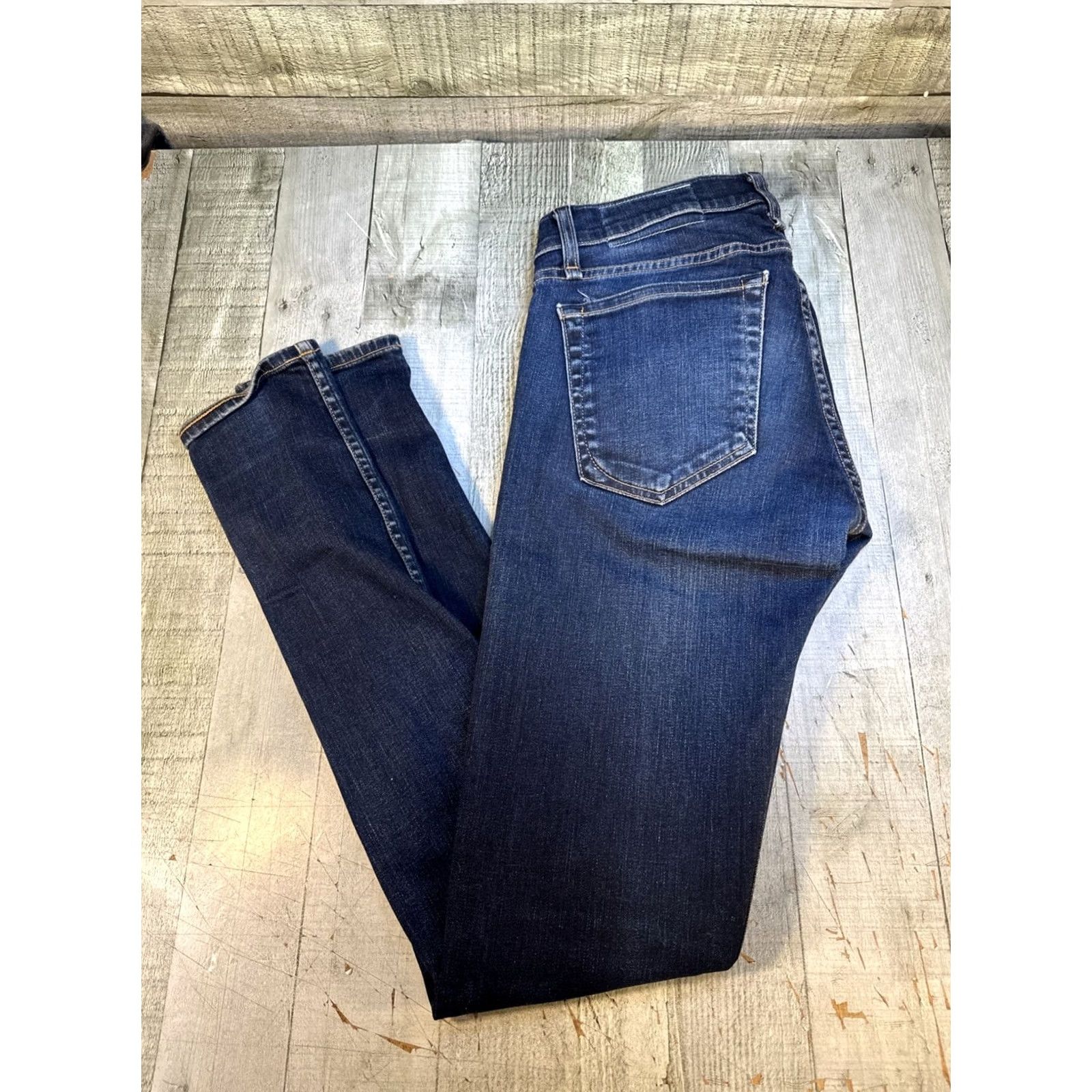 Rag & Bone rag & bone Jeans Mens 28x34 Blue Denim Skinny Leg Button Fly Pants Size US 28 / EU 44 - 3 Thumbnail