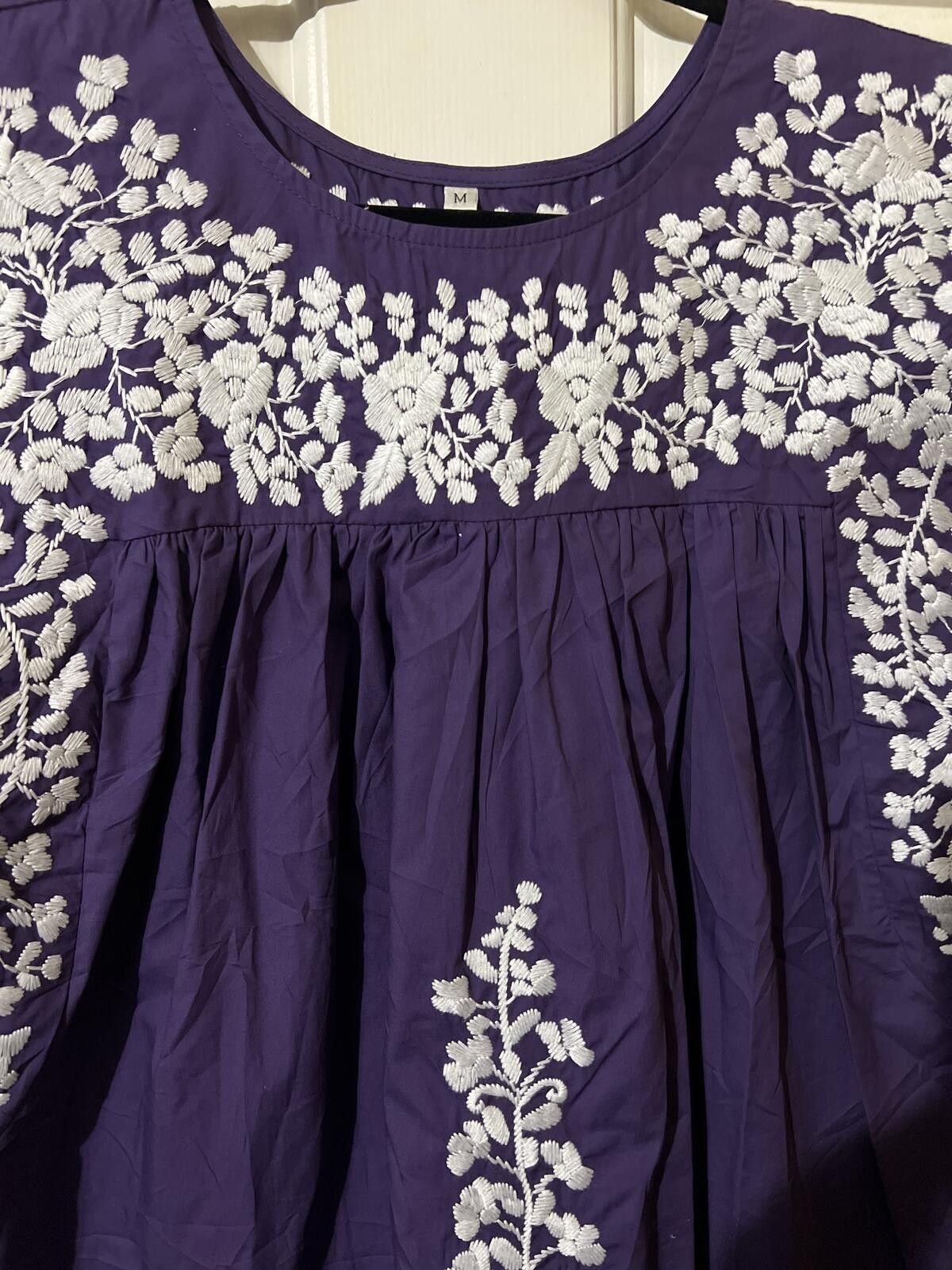 Other Spirit Dress Purple Embroidered Sleeveless Top Medium boho Size M / US 6-8 / IT 42-44 - 3 Thumbnail