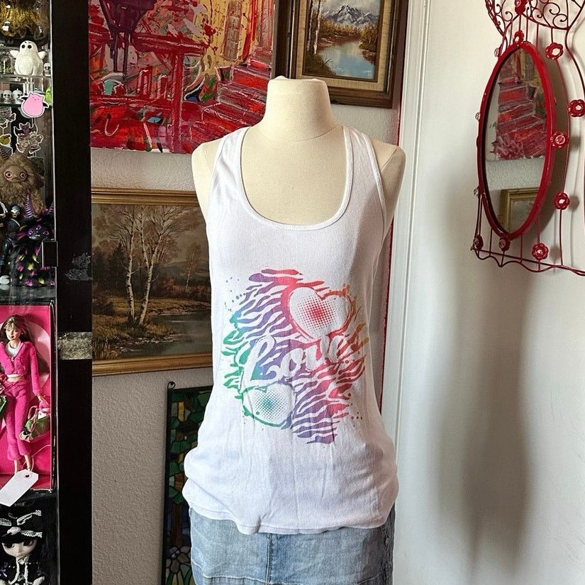 Other op love graphic rainbow tank top Size XXL / US 16-18 / IT 52-54 - 1 Thumbnail