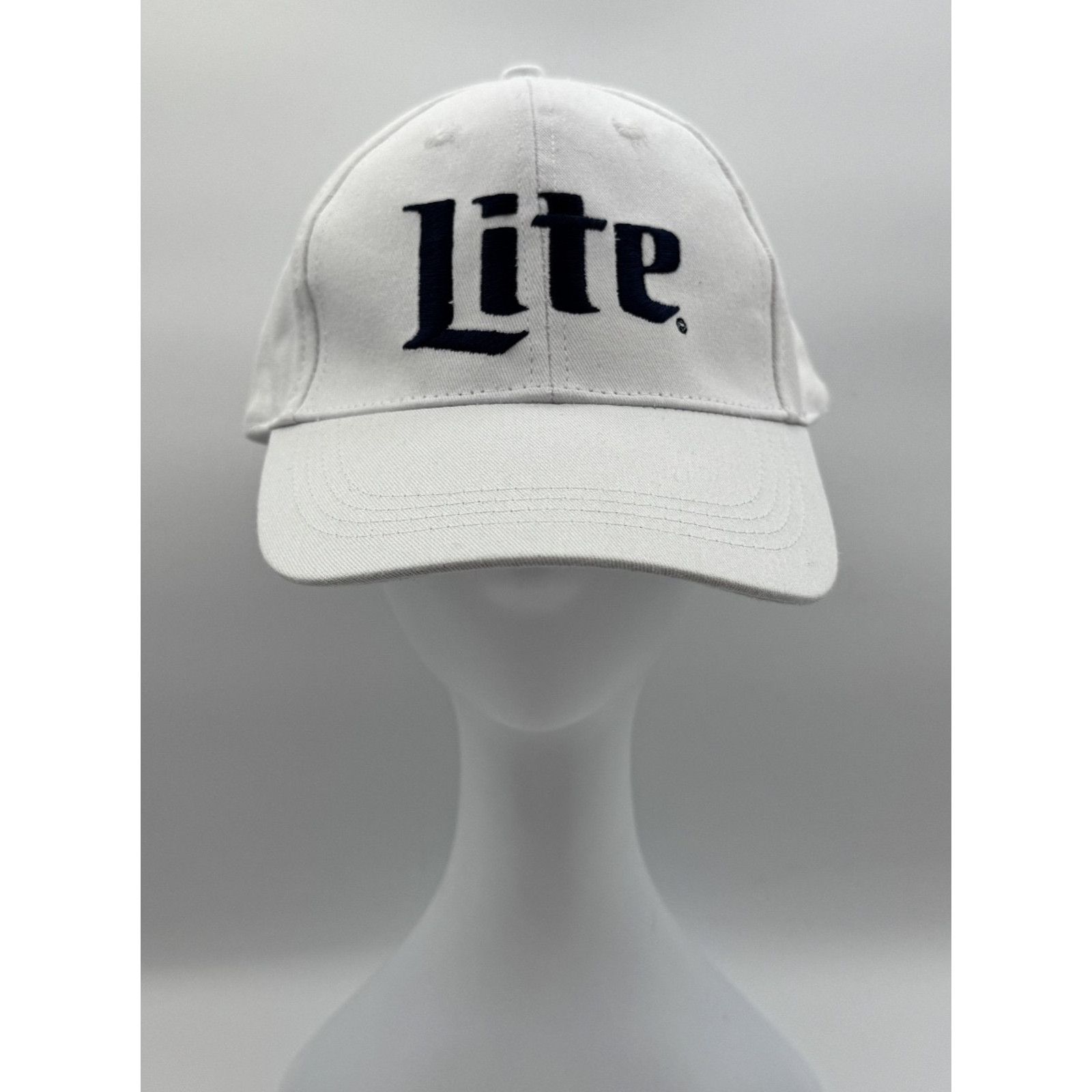Other Miller Lite Beer Embroidered Logo Strap Back Hat White Size ONE SIZE - 1 Thumbnail