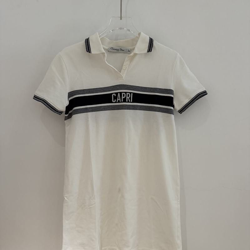 Dior Dior Capri Stripe Polo Dress XS Size XS / US 0-2 / IT 36-38 - 1 Thumbnail