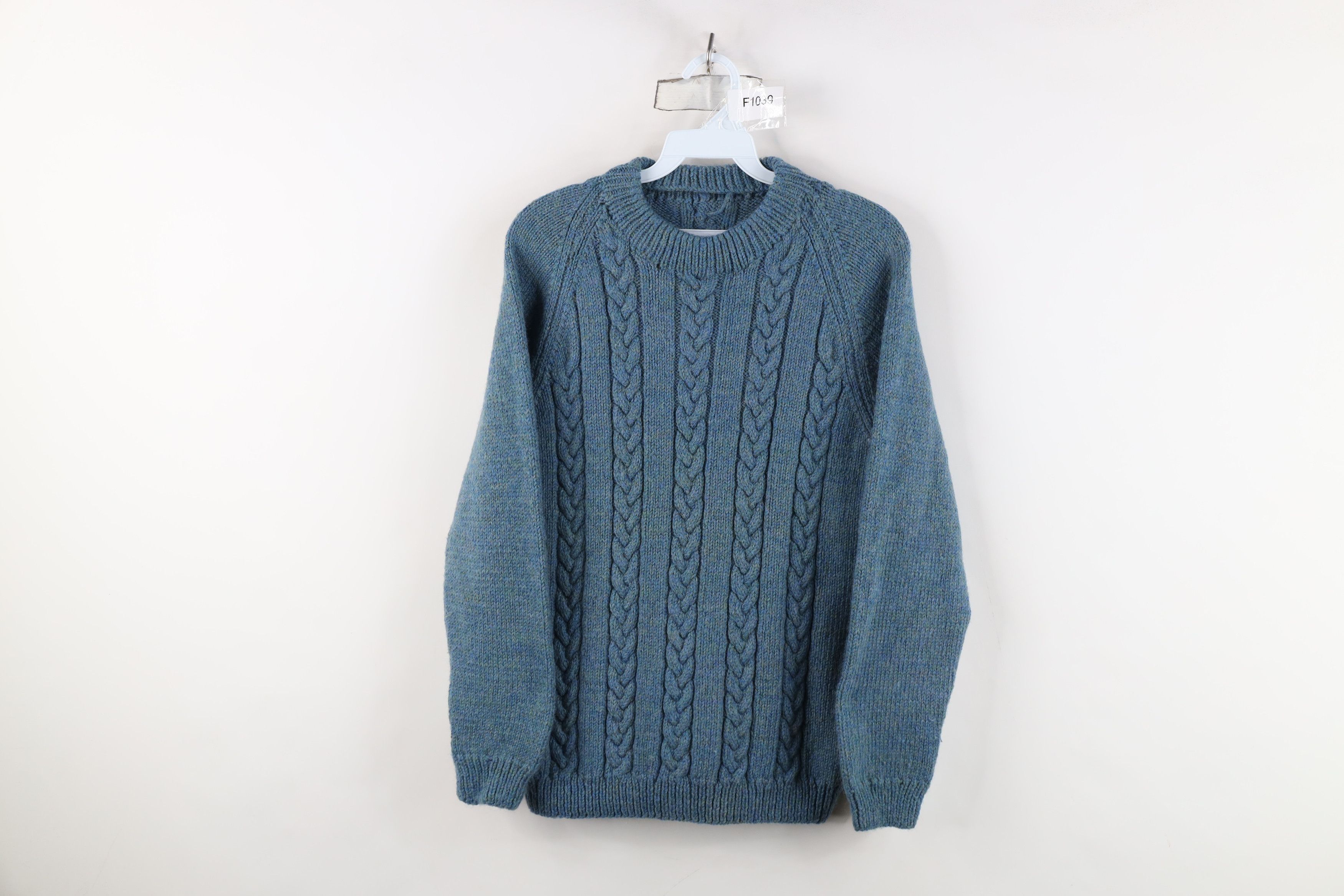 Vintage Vintage 50s 60s Rockabilly Wool Chunky Cable Knit Sweater Size S / US 4 / IT 40 - 1 Thumbnail