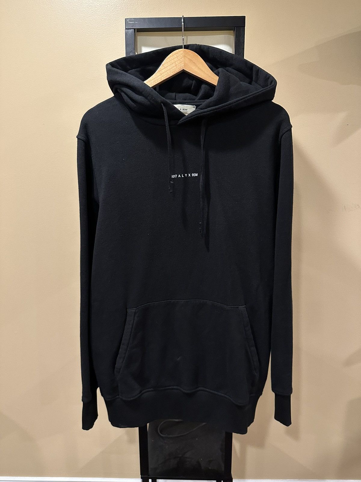 image of 1017 Alyx 9Sm Visual Logo Black Hoodie, Men's (Size Large)
