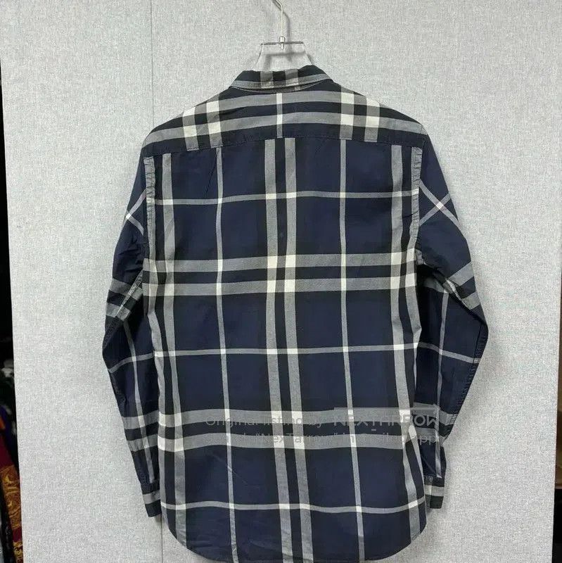 Burberry Burberry Men's Dark Blue Patterned Dress Shirt. Size US M / EU 48-50 / 2 - 2 Thumbnail