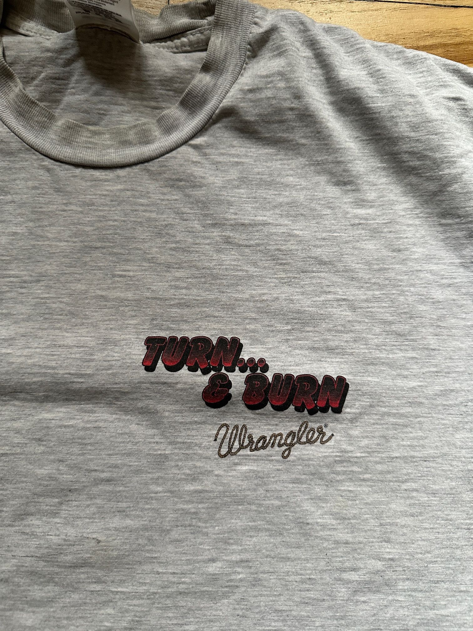 Wrangler Vintage Wrangler Cowboy Rodeo Turn... and Burn Shirt XXL Size US XXL / EU 58 / 5 - 2 Thumbnail