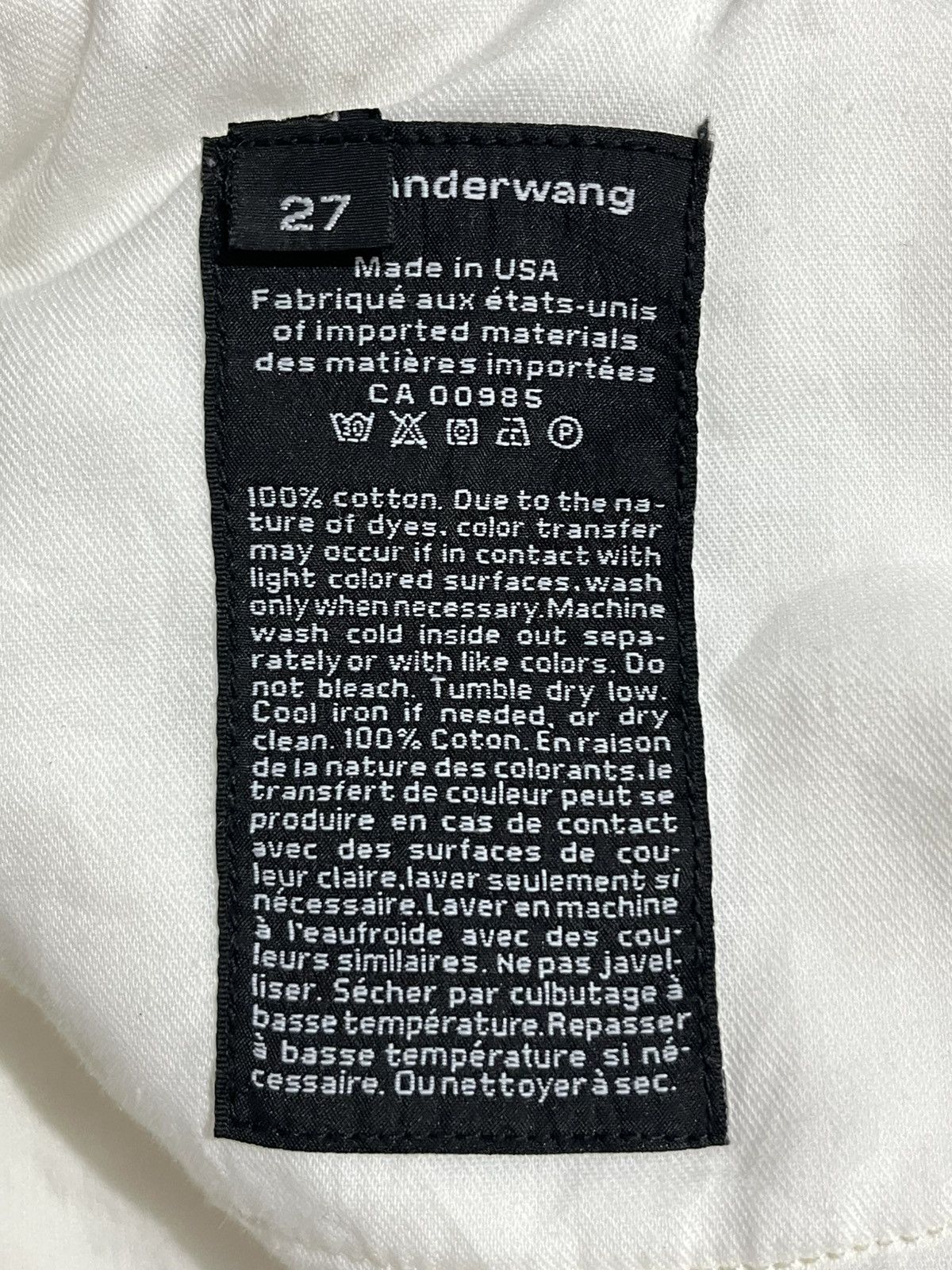Alexander Wang Vintage Alexander Wang White Bite Flip Fold Over Embroidered Size US 27 - 9 Thumbnail