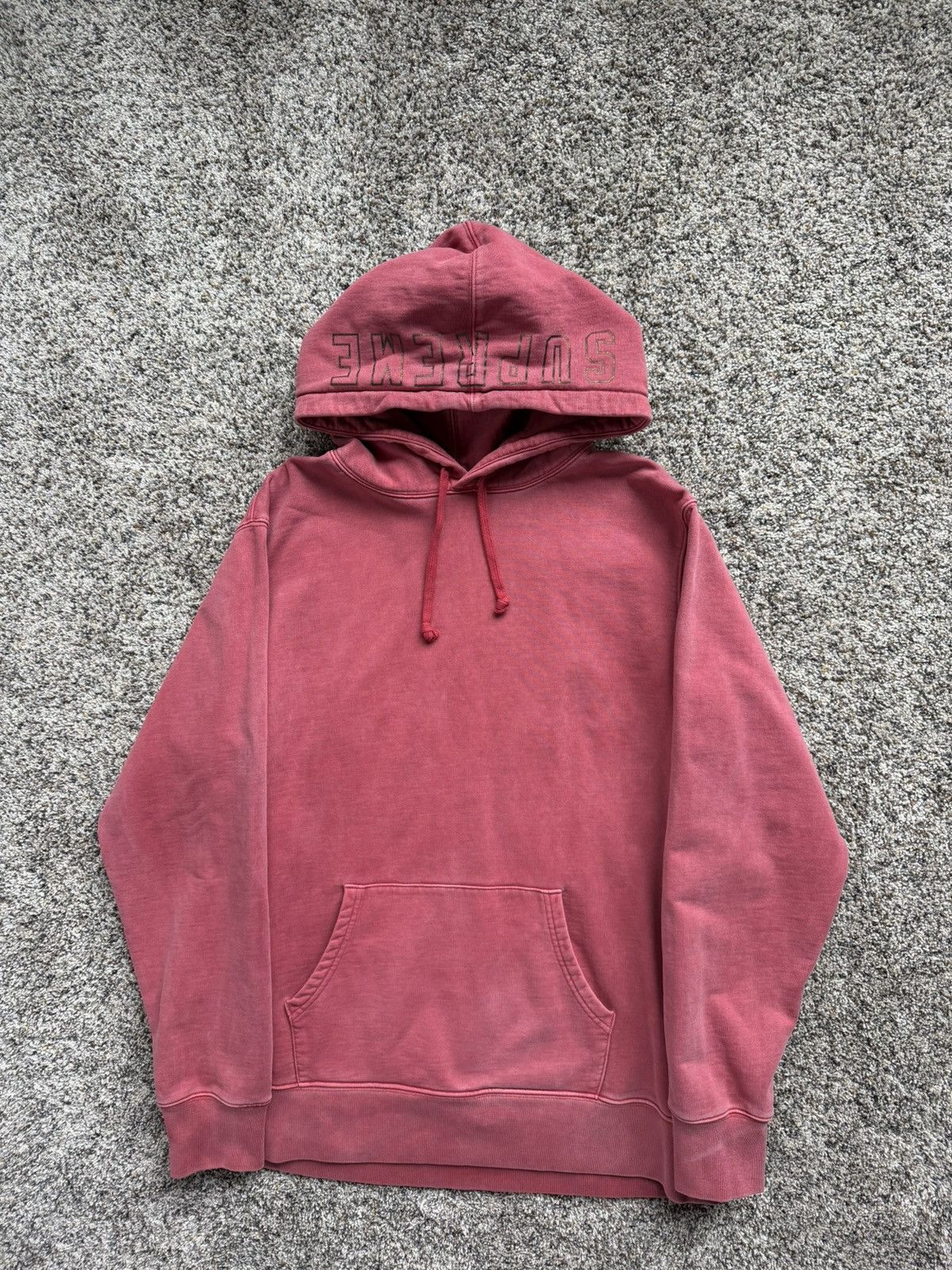 Supreme Supreme washed red hoodie spell out size XL Size US XL / EU 56 / 4 - 2 Thumbnail