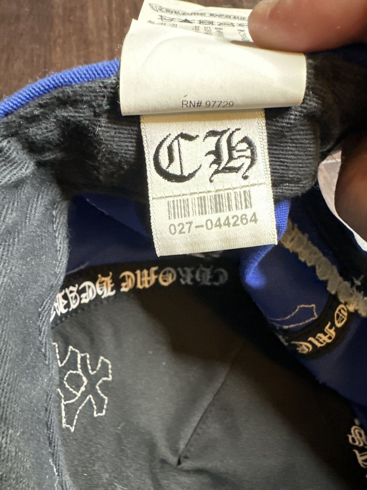 Chrome Hearts Chrome Hearts Cross Patch Baseball Blue Hat Size ONE SIZE - 8 Thumbnail
