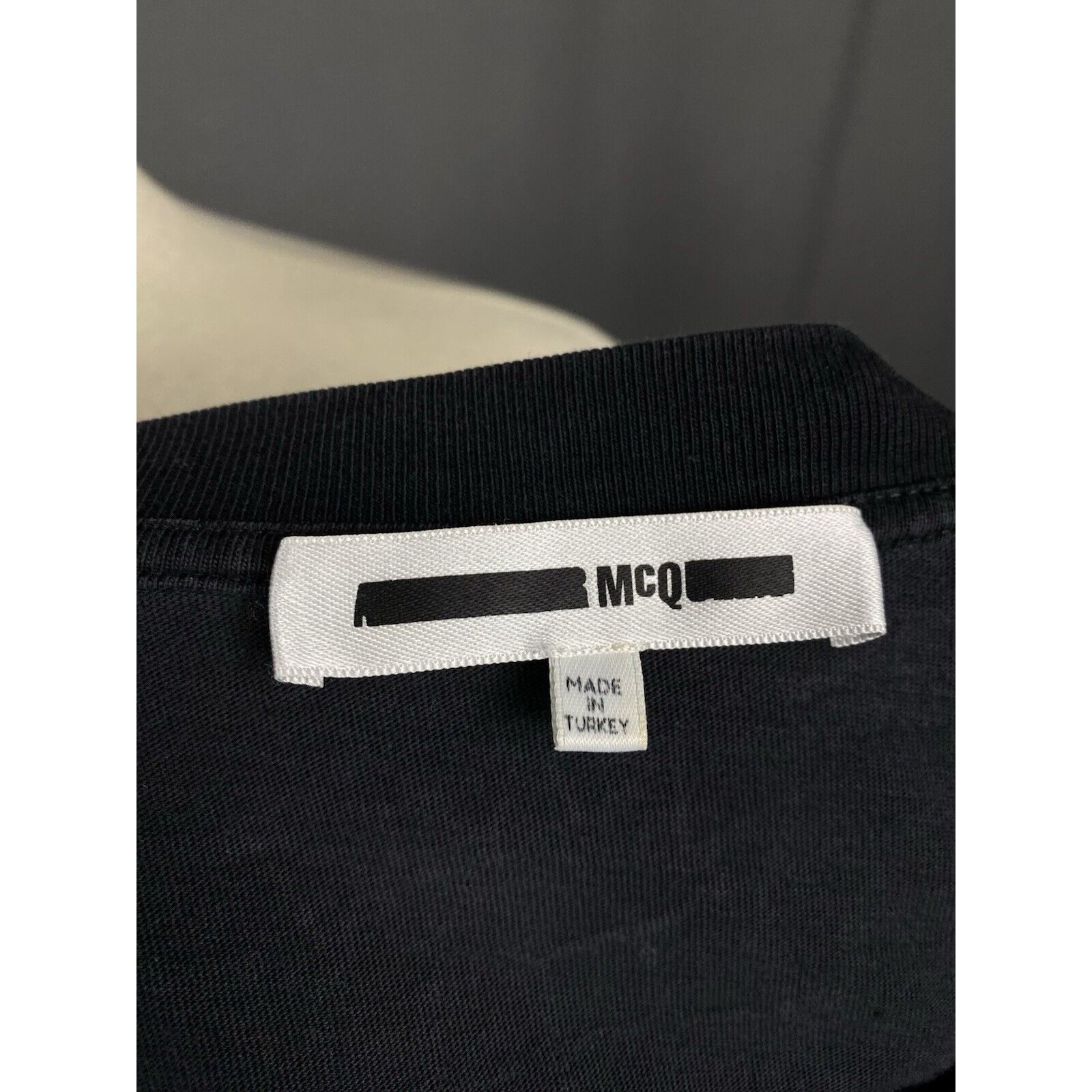 Alexander McQueen Alexander McQueen McQ Big Logo Men's Black T-Shirt Size S Size US S / EU 44-46 / 1 - 10 Thumbnail