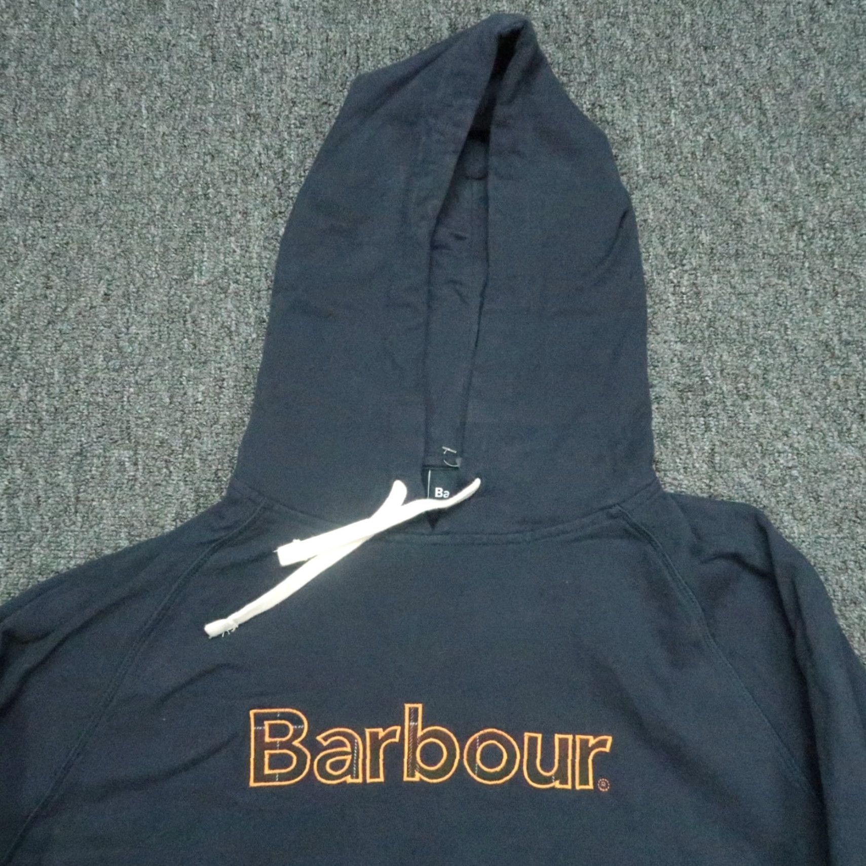 Barbour Barbour Hoodie Mens XL Navy Blue Hooded Preppy Jumper Sweatshirt Barbour Hoodie XL Mens Blue Hooded Pullover Sweatshirt Snug Fit Regular Size US XL / EU 56 / 4 - 2 Thumbnail
