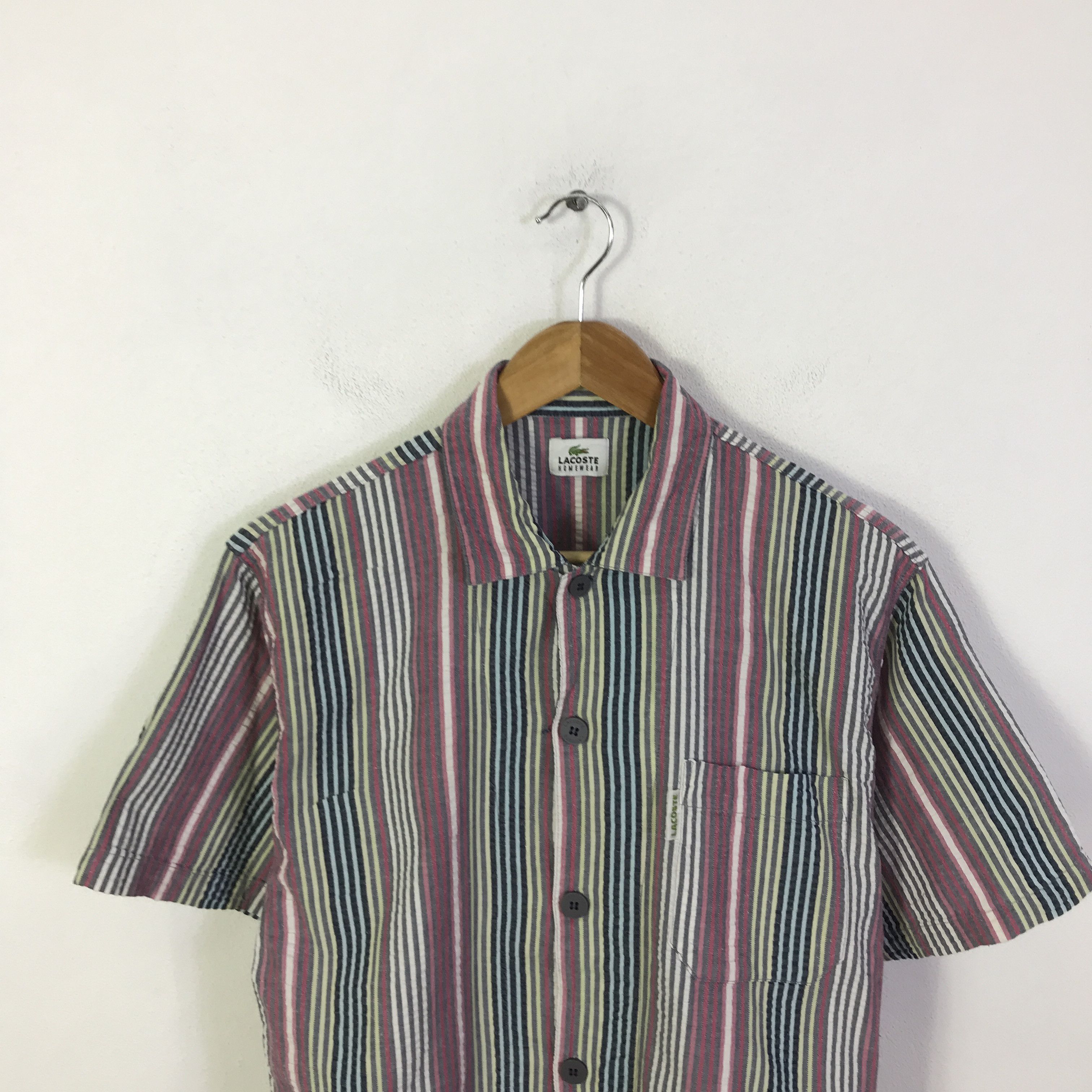 Lacoste Vtg Lacoste Muticolour button up shirt K93B21 Size US M / EU 48-50 / 2 - 2 Thumbnail
