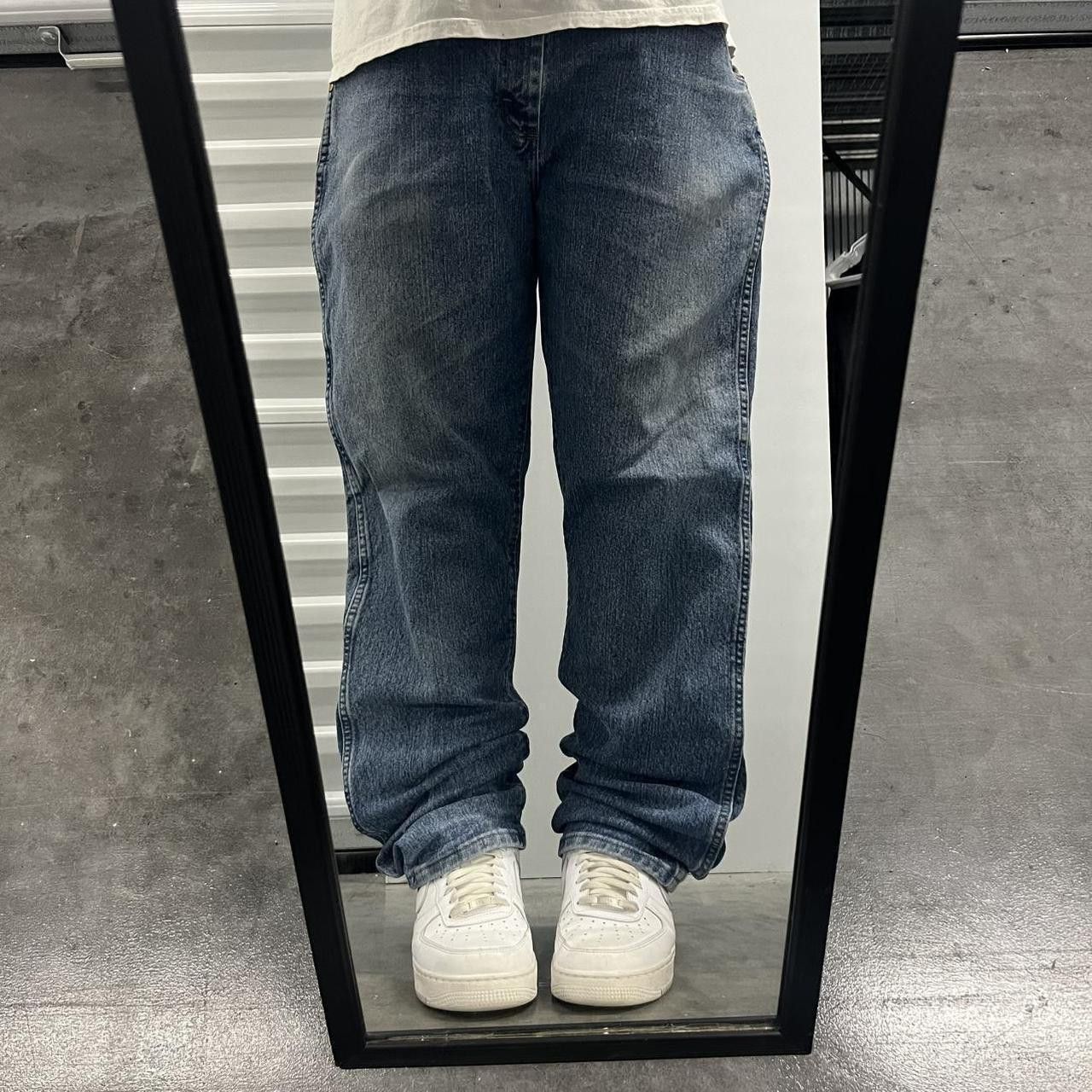 Vintage Crazy Vintage Y2K/2000s Baggy Skater Style Medium Wash Denim Jeans! Size US 38 / EU 54 - 1 Thumbnail
