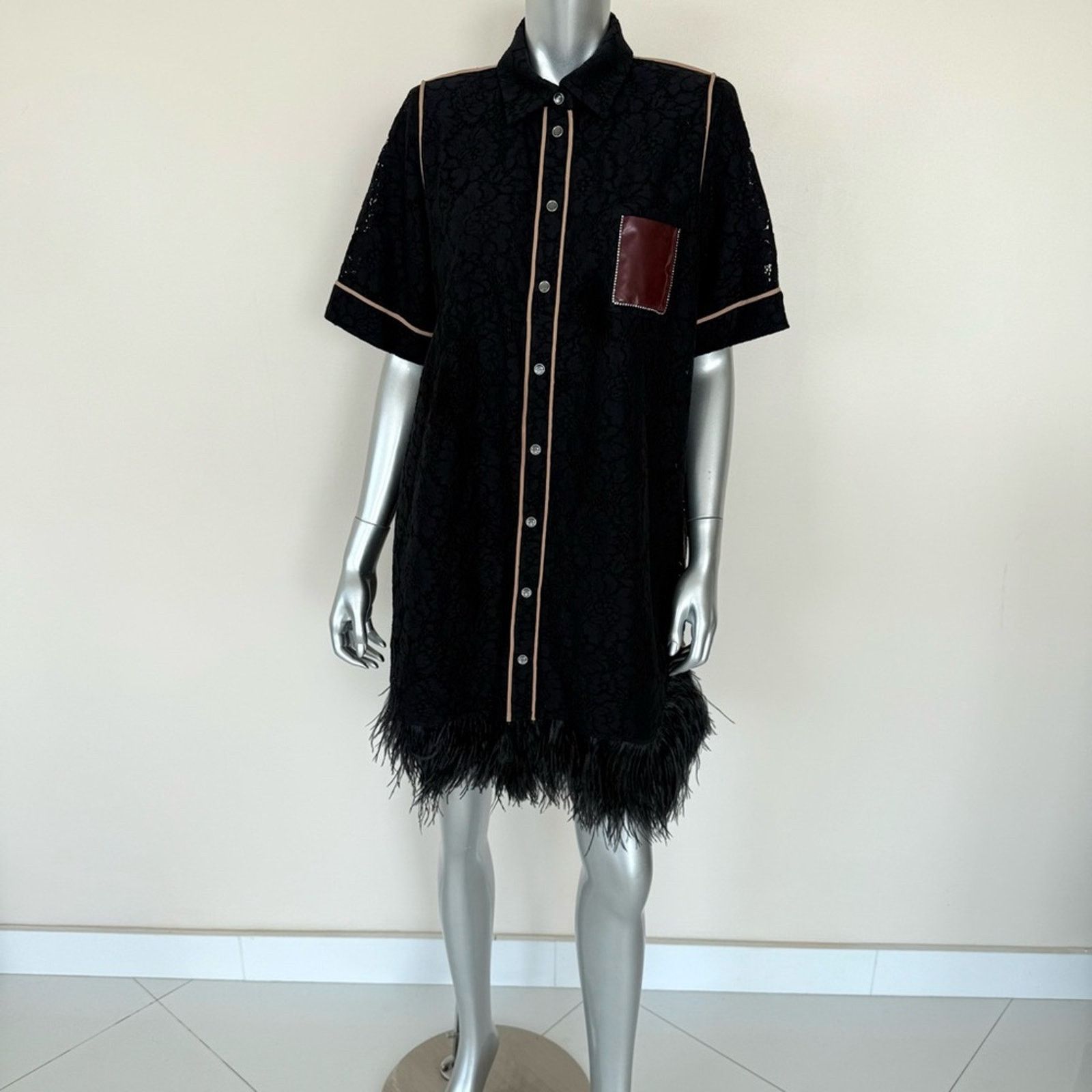 No. 21 No. 21 Women dress with feathers size 46IT or 10US 2500$ Size L / US 10 / IT 46 - 1 Thumbnail