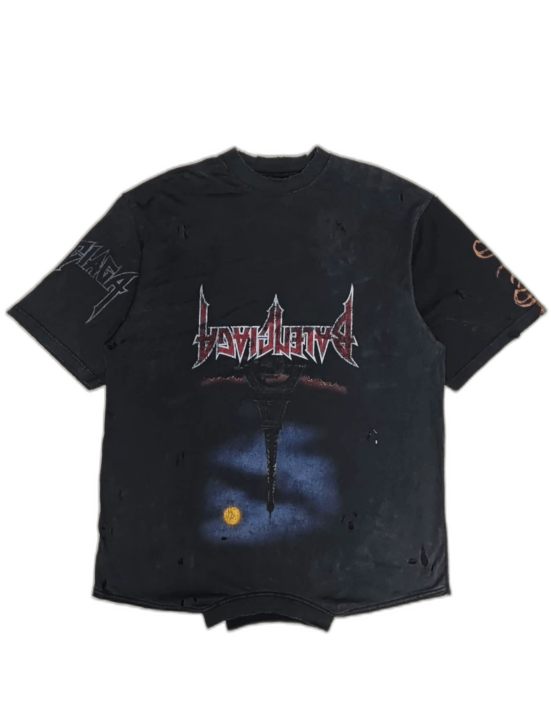 Balenciaga balenciaga graphic distressed short-sleeve t-shirt Size US M / EU 48-50 / 2 - 1 Thumbnail
