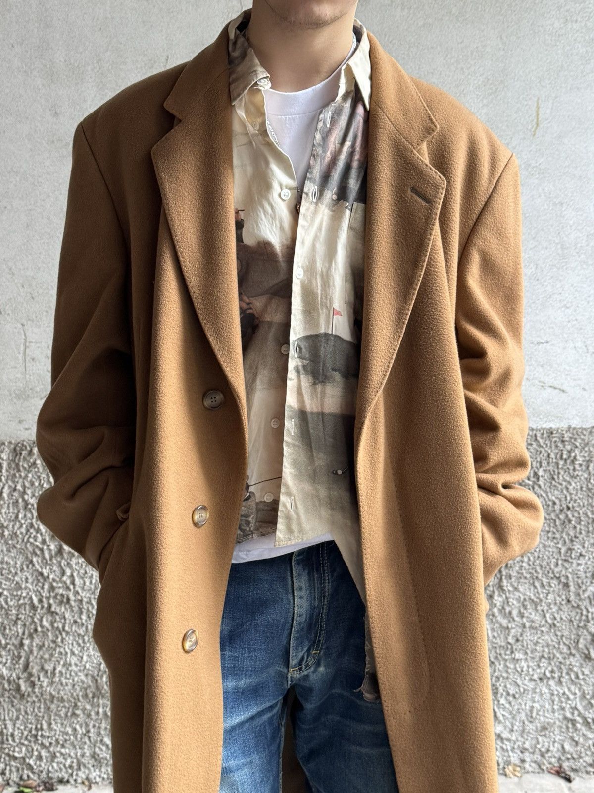 Comme des Garcons Homme Plus Comme Des Garcons Homme Plus asymmetric Cut Print shirt Size US XS / EU 42 / 0 - 21 Thumbnail