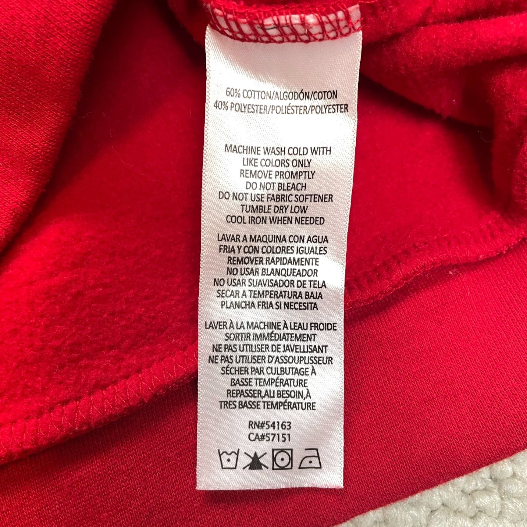 Tommy Hilfiger Tommy Hilfiger Sweatshirt Womens Medium Red Fleece Cowl Neck Drawstring Shirt Parka? Size M / US 6-8 / IT 42-44 - 7 Thumbnail