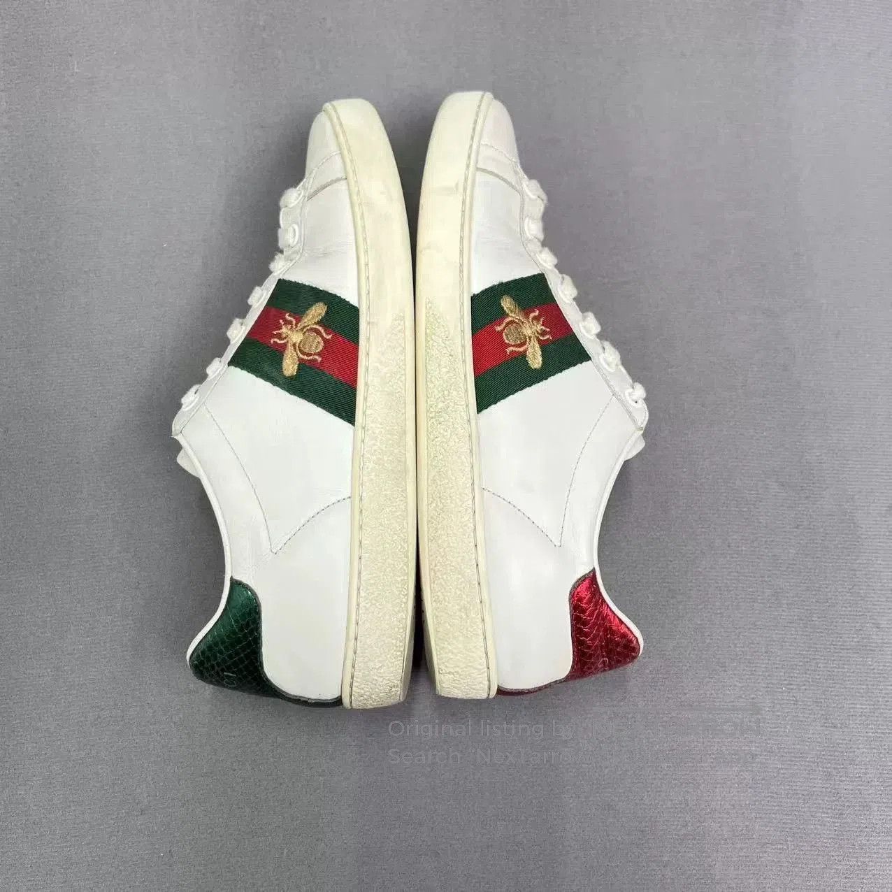 Gucci Gucci Ace Classic Bee White Sneakers. Size US 5.5 / IT 35.5 - 5 Thumbnail