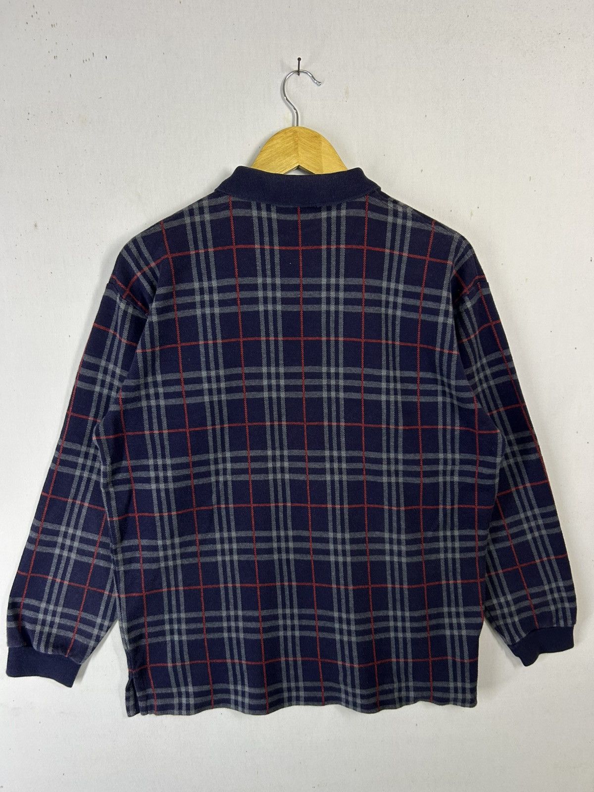 Burberry × Japanese Brand × Vintage Vintage 90s Burberry London Nova Check Longsleeve Size US L / EU 52-54 / 3 - 4 Thumbnail