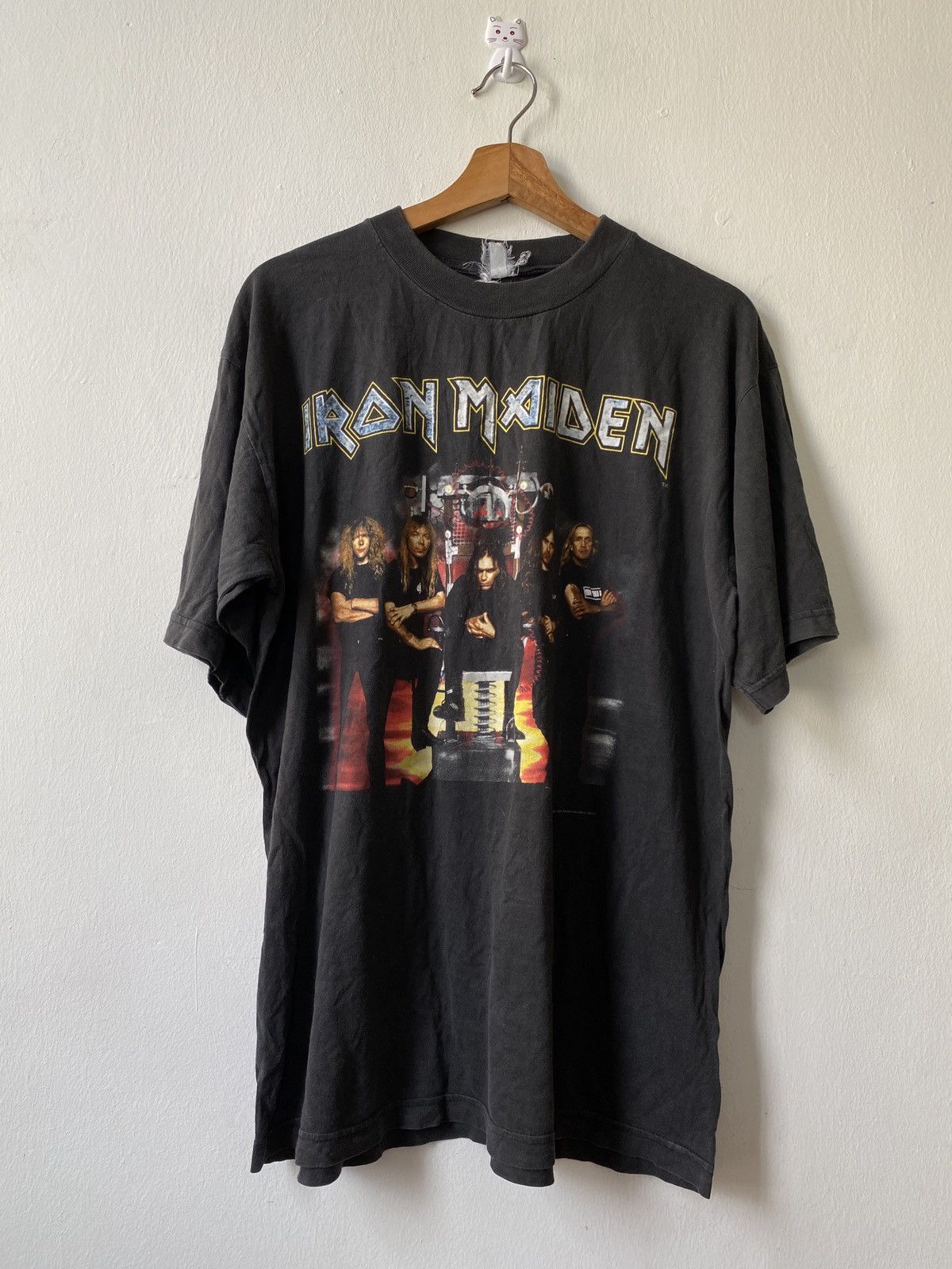 Band Tees × Iron Maiden × Vintage Vintage 90s Iron Maiden The Factour 95/96 Band Tee Size US L / EU 52-54 / 3 - 1 Thumbnail