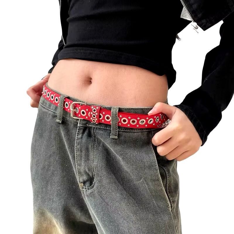 Japanese Brand × Vintage Outdoor y2k skull pu leather punk studded belt Size ONE SIZE - 2 Thumbnail