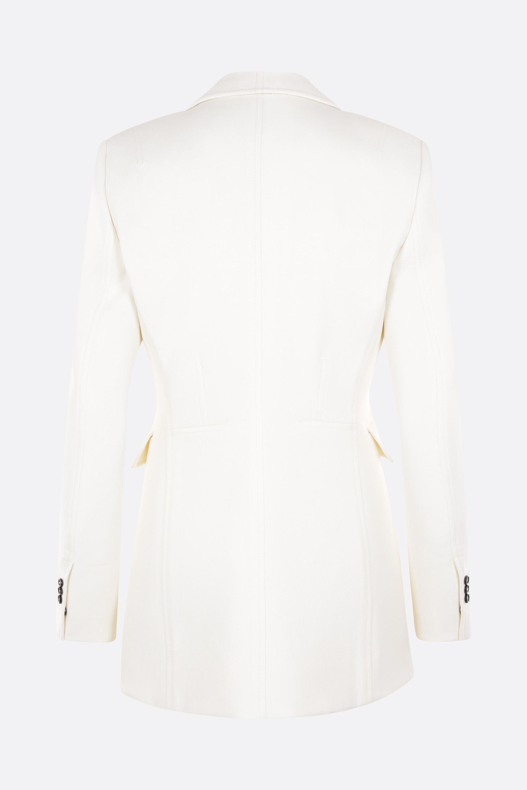 Bottega Veneta o1bcso1str0425 Shawl Collar Light Wool Jacket in Ivory Size M / US 6-8 / IT 42-44 - 3 Thumbnail