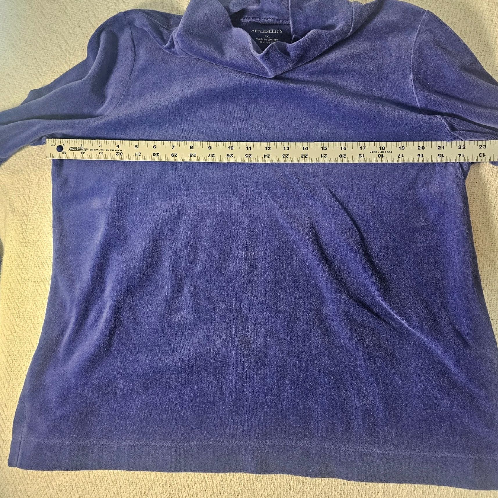 Vintage Appleseed’s Women’s Purple Flannel Mock Neck Sweater Size PXL Casual Warm Size XL / US 12-14 / IT 48-50 - 6 Thumbnail