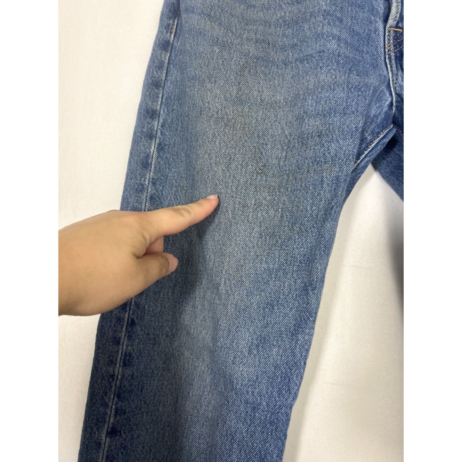 Levi's Levi’s 501 XX Jeans Medium Wash Blue 29x30 Mens Regular Classic Straight Button Fly Stains Size US 29 - 6 Thumbnail