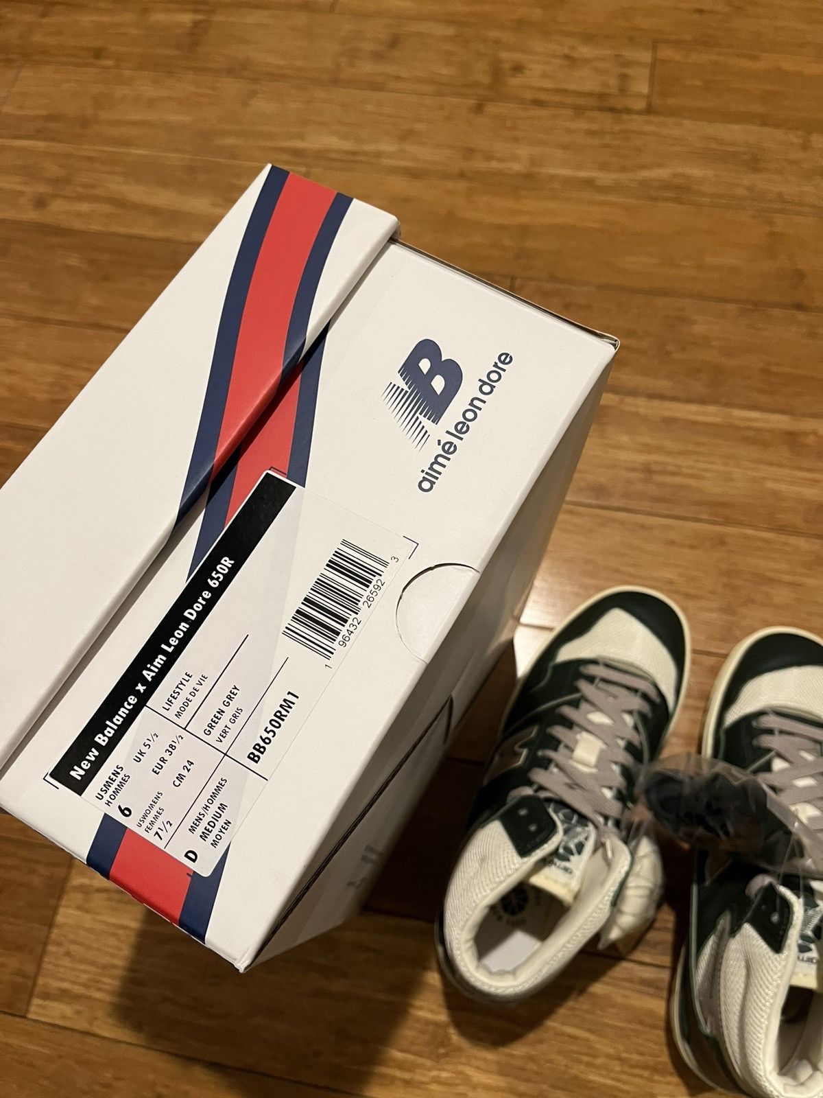 Aime Leon Dore × New Balance US 6 ALD NB650 green cream aime leon dore Size US 6 / EU 39 - 14 Thumbnail