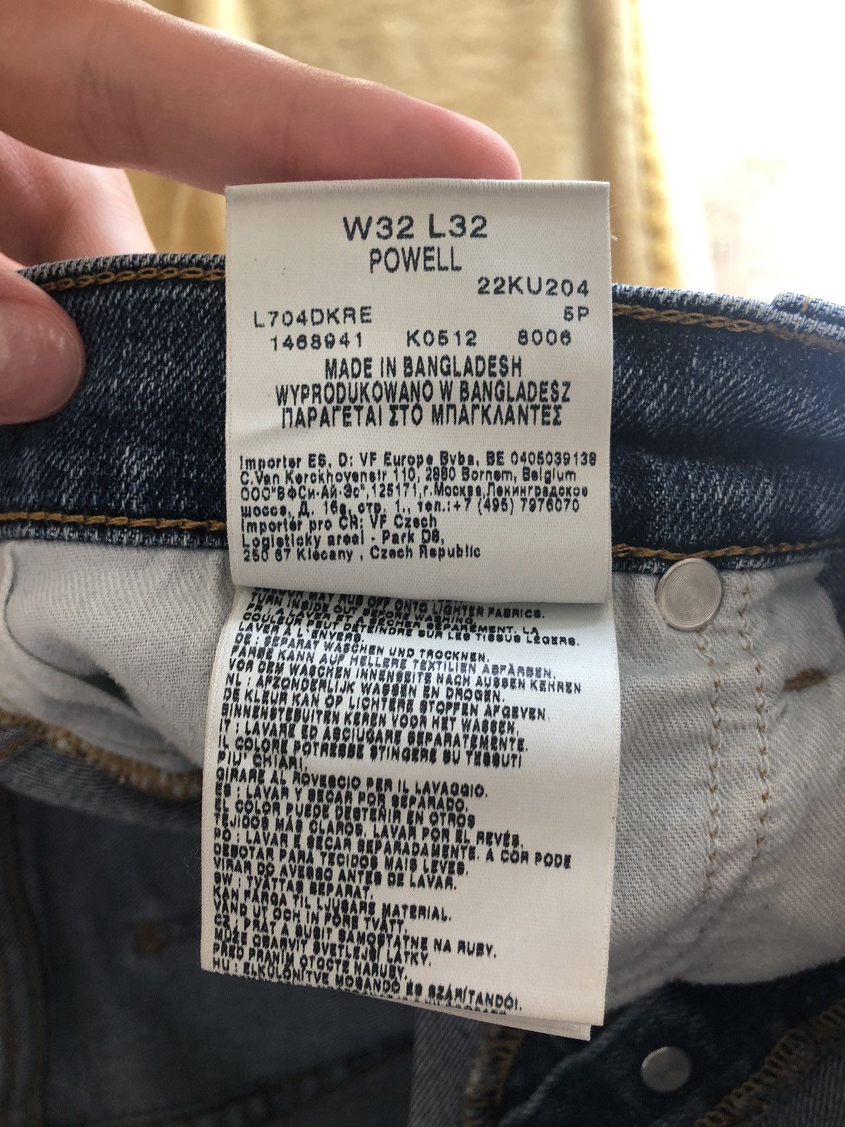 Lee × Vintage LEE POWELL VINTAGE QUALITY DENIM JEANS PANTS Size US 32 / EU 48 - 5 Thumbnail