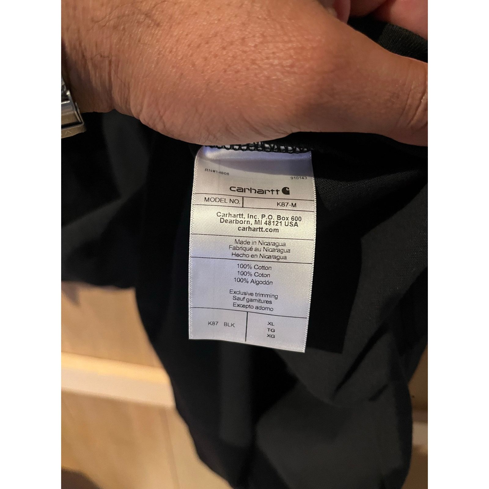Carhartt Wip Carhart - Logo Pocket T-Shirt / XL / Black / NWT Size US XL / EU 56 / 4 - 6 Thumbnail
