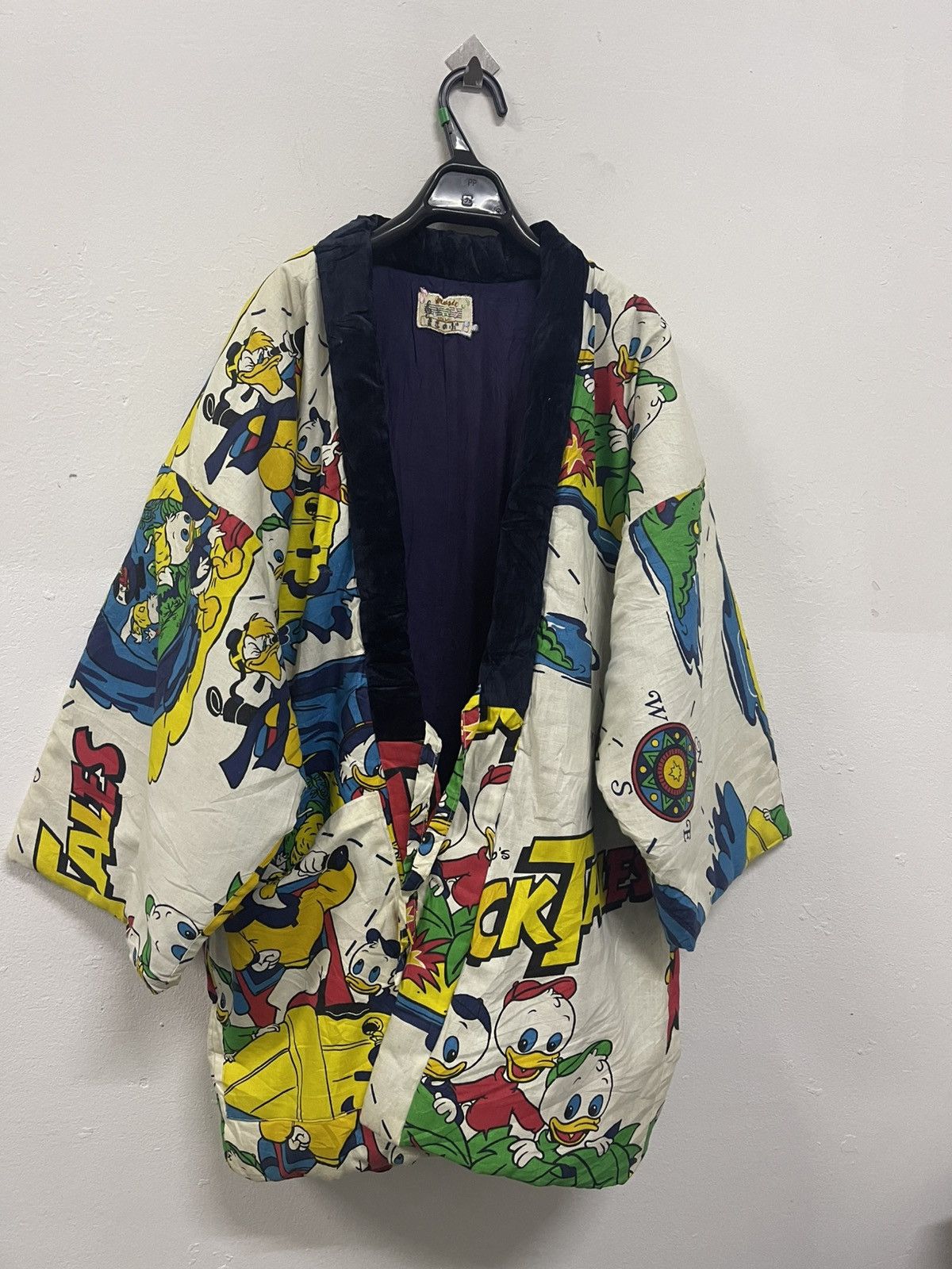 Disney × Japanese Brand × Vintage 80s Duck Tales Full Print Puffy Hanten Kimon Jacket Size US L / EU 52-54 / 3 - 3 Thumbnail