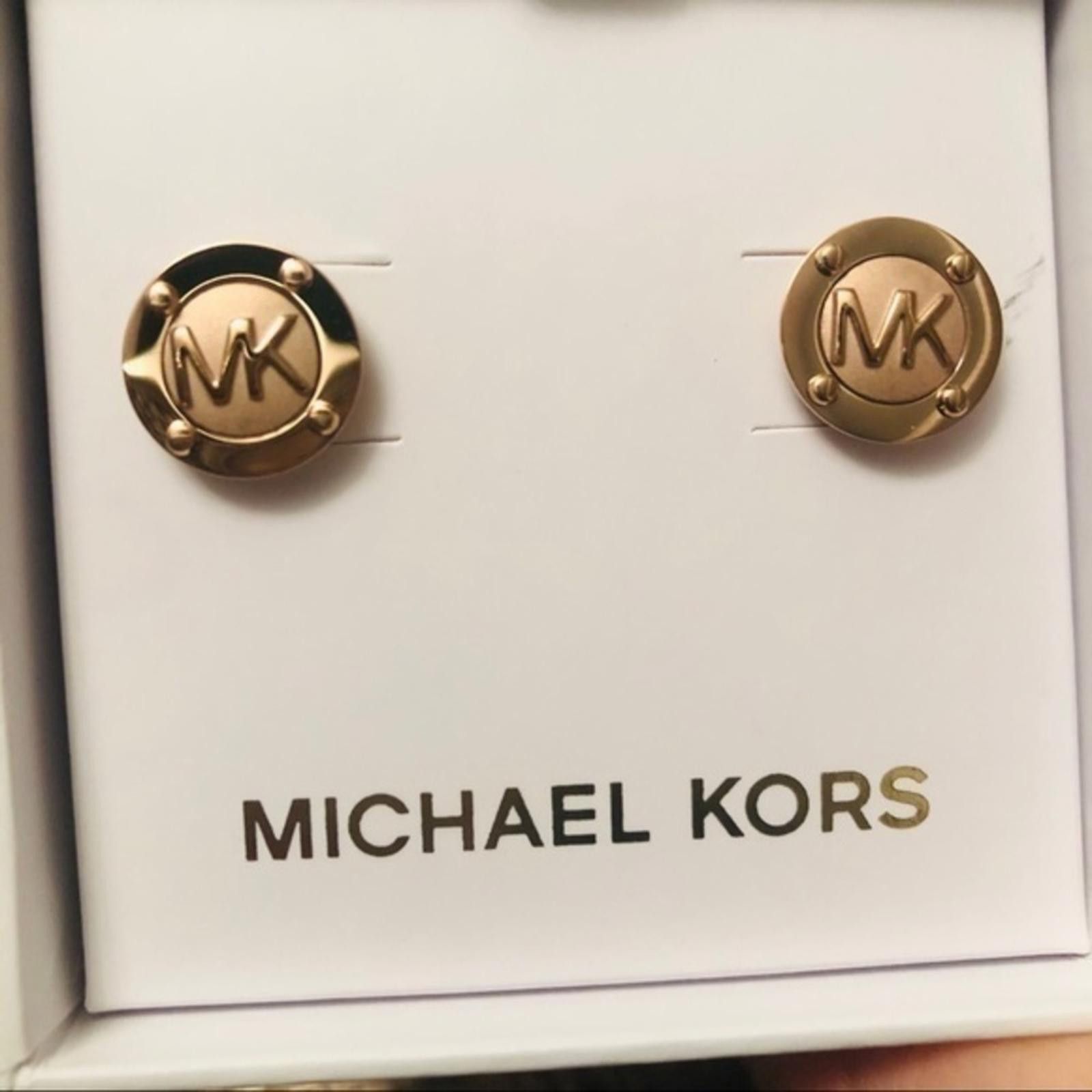 Michael Kors Michael Kors Rose Gold Logo Stud Earrings NWT​​​​​​​​​ Size ONE SIZE - 5 Thumbnail