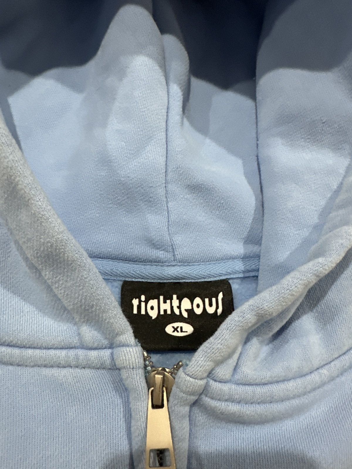 Other Righteous Baby Blue Jesus Zipup Hoodie Size US XL / EU 56 / 4 - 5 Thumbnail