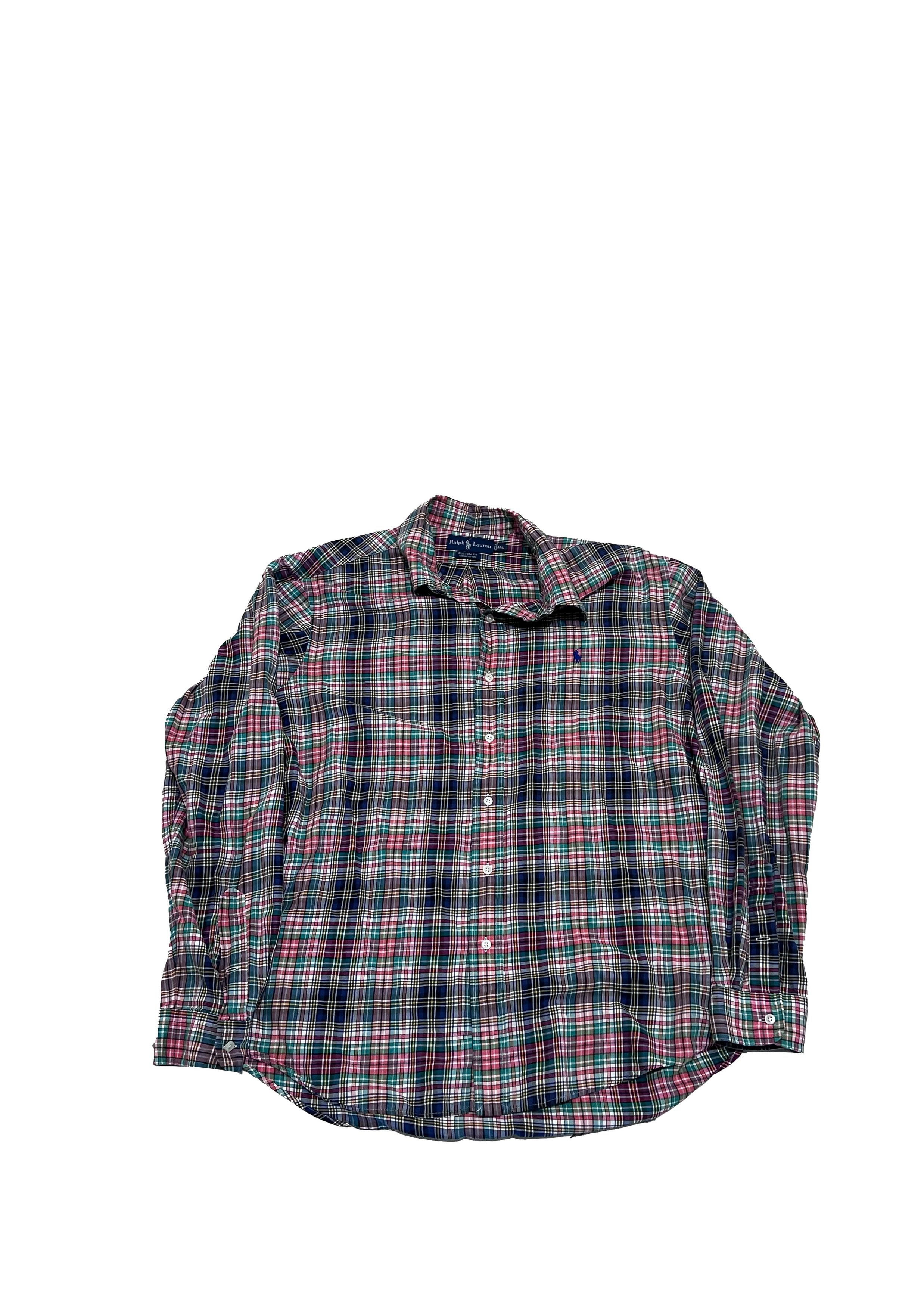 Polo Ralph Lauren Vintage Plaid Ralph Lauren Button Down Size XXL Fits XL Size US XL / EU 56 / 4 - 1 Thumbnail