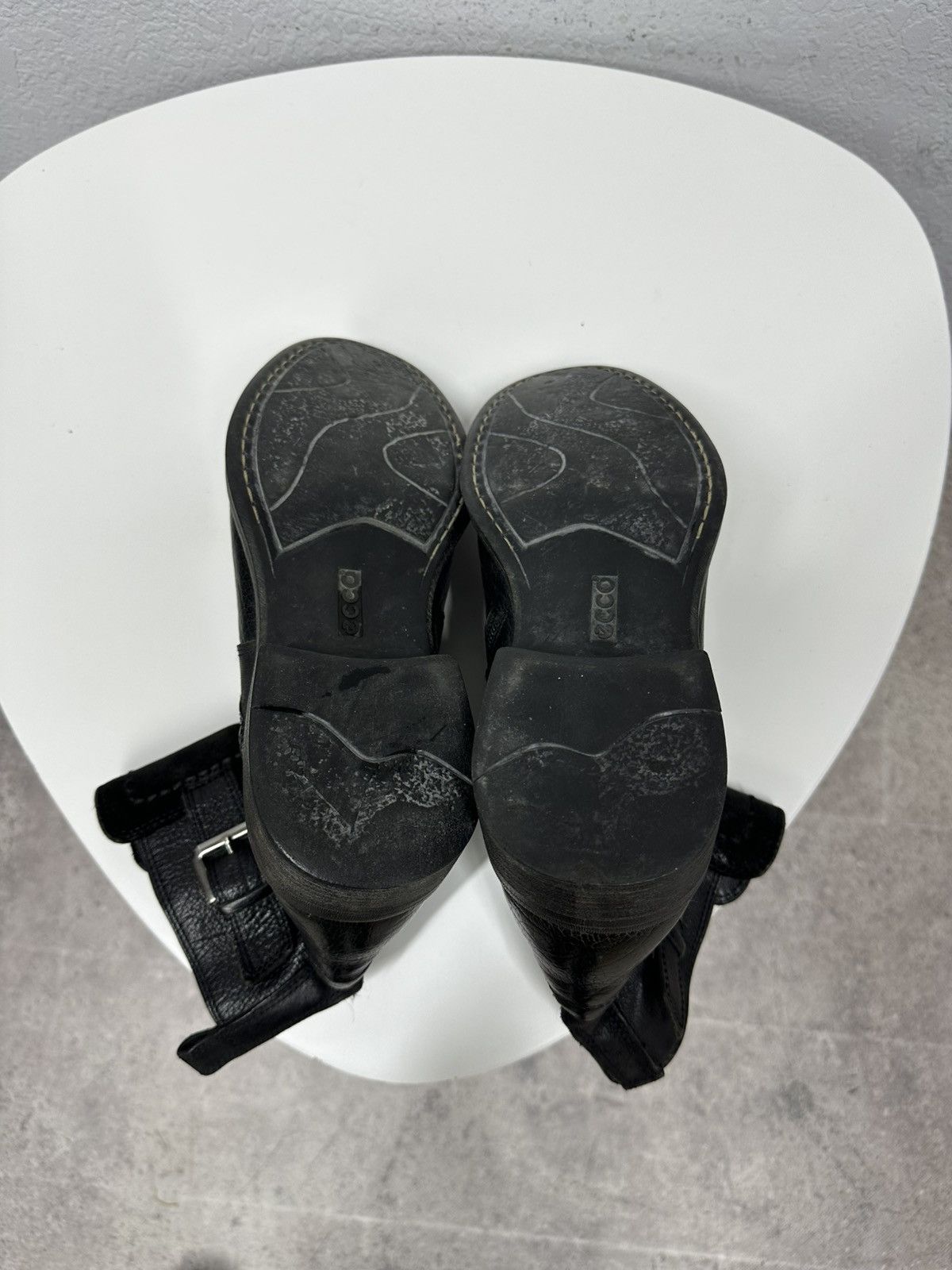 Ecco AS 98 Vibe Artisan Black Leather Side Zip Ankle Biker Boots Size US 9 / EU 42 - 14 Thumbnail