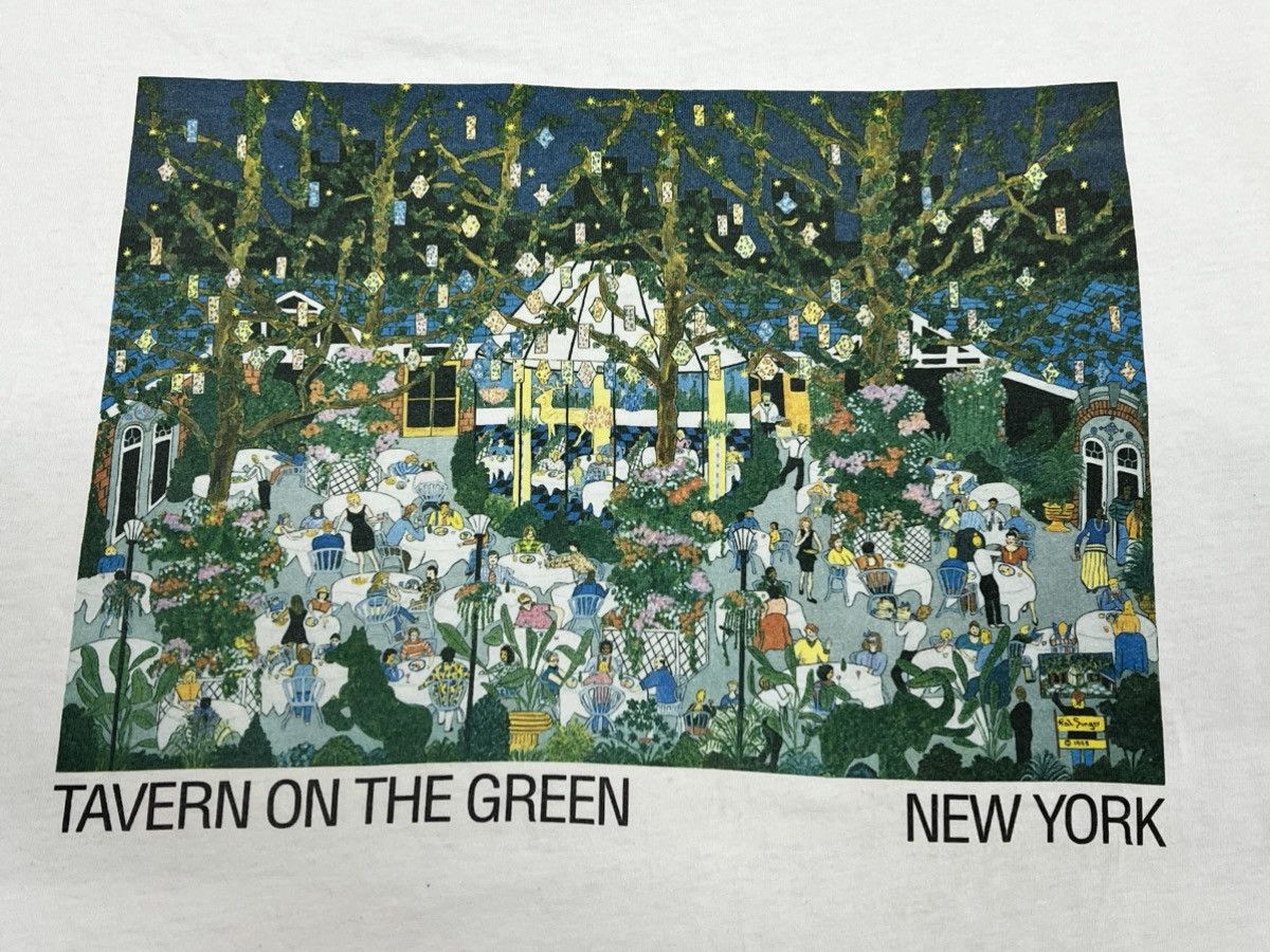 Hanes Vintage 90s Paul Singer Tavern On The Green New York Tee Size US XXL / EU 58 / 5 - 2 Thumbnail