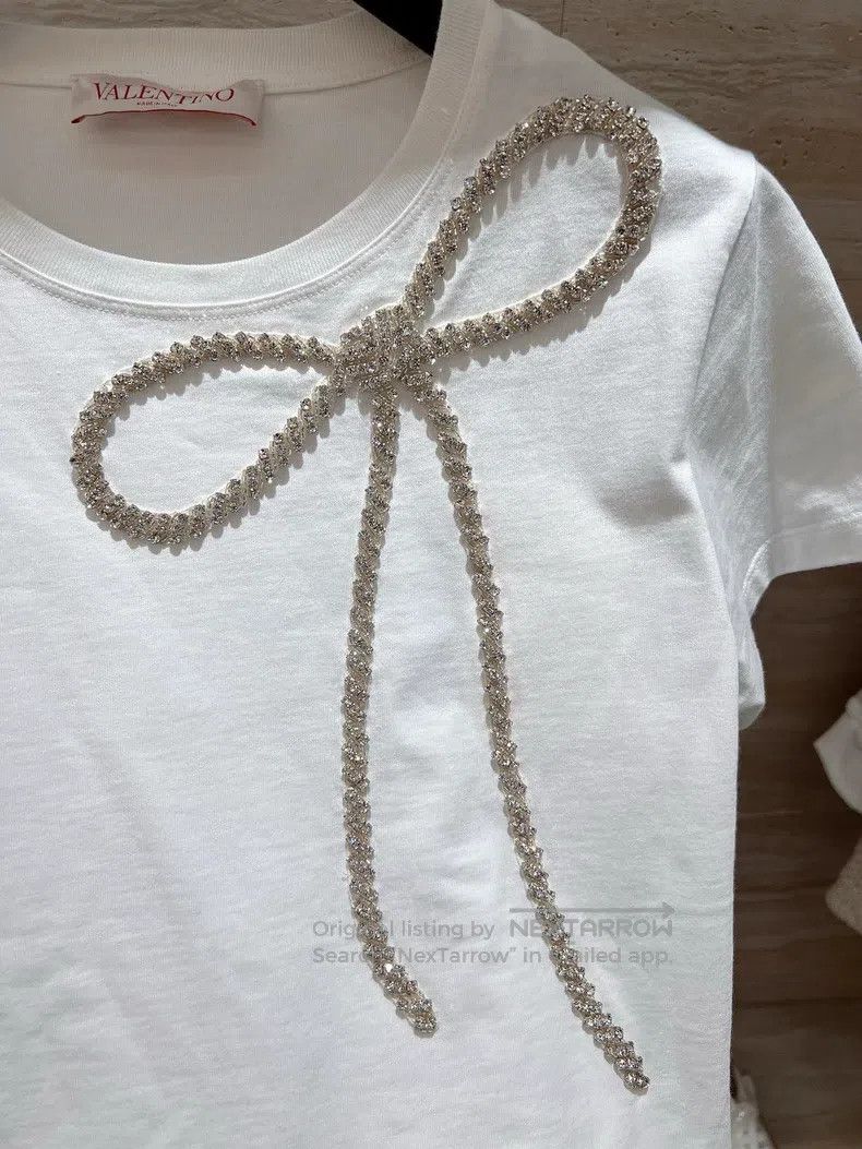 Valentino Valentino Full of diamond bow short sleeves Size S / US 4 / IT 40 - 2 Thumbnail