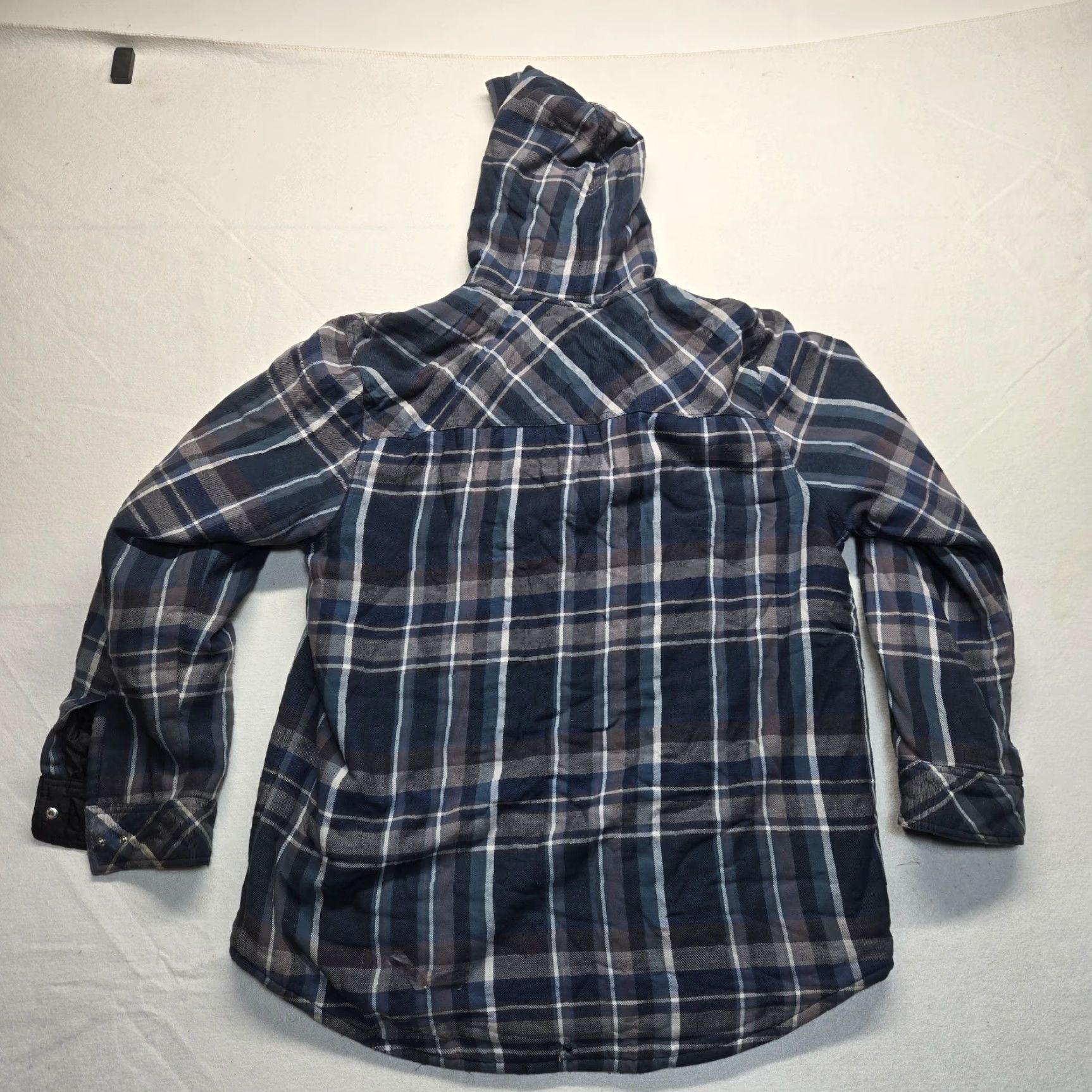 Vintage Sonoma Southwestern Blue Plaid Chore Jacket Over Shirt Snap Button Up Men's XL Size US XL / EU 56 / 4 - 7 Thumbnail