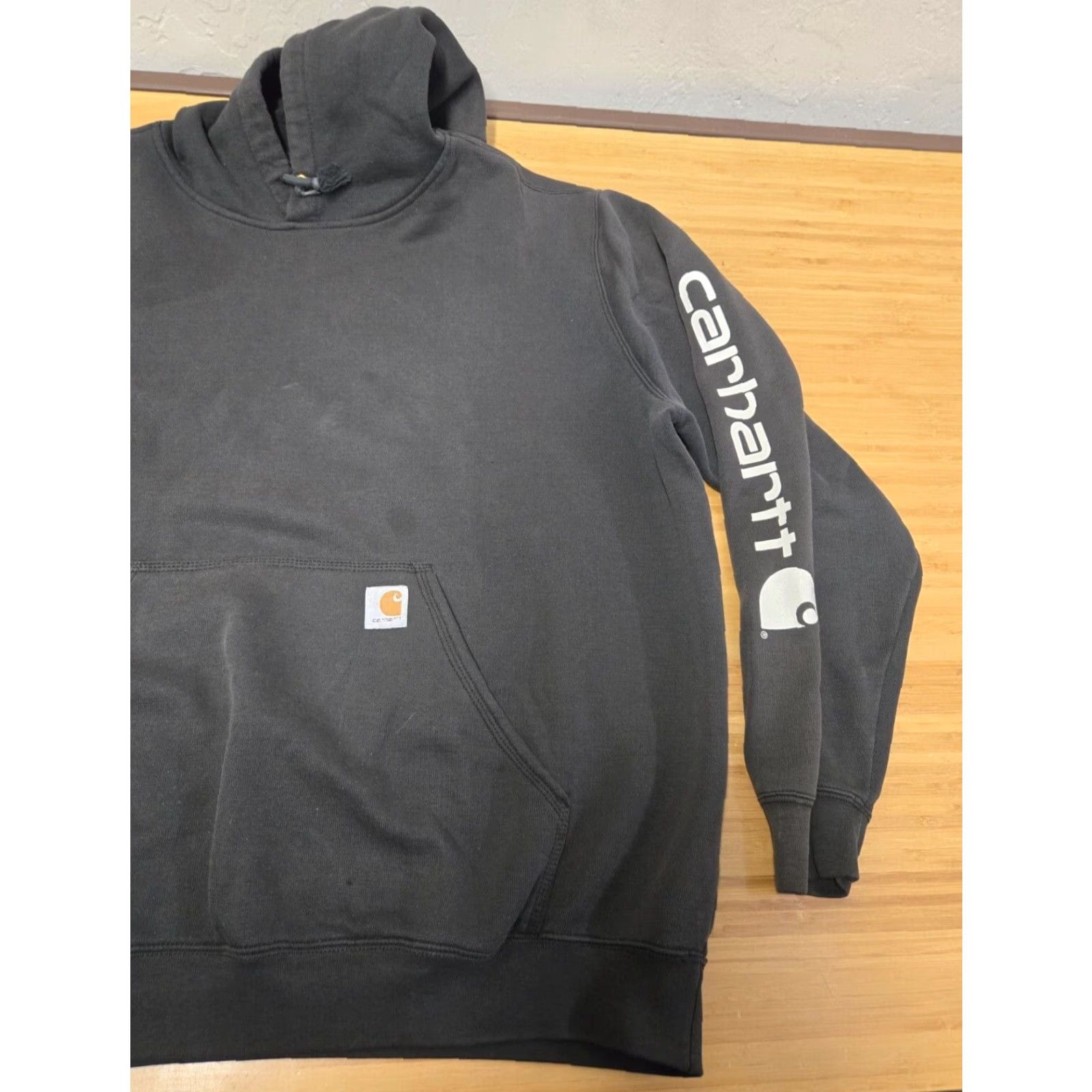 Carhartt Carhartt Hoodie Men 2XL Black Fleece Pullover Sweatshirt Hooded Pockets Stretch Workwear Casual Size US XXL / EU 58 / 5 - 2 Thumbnail