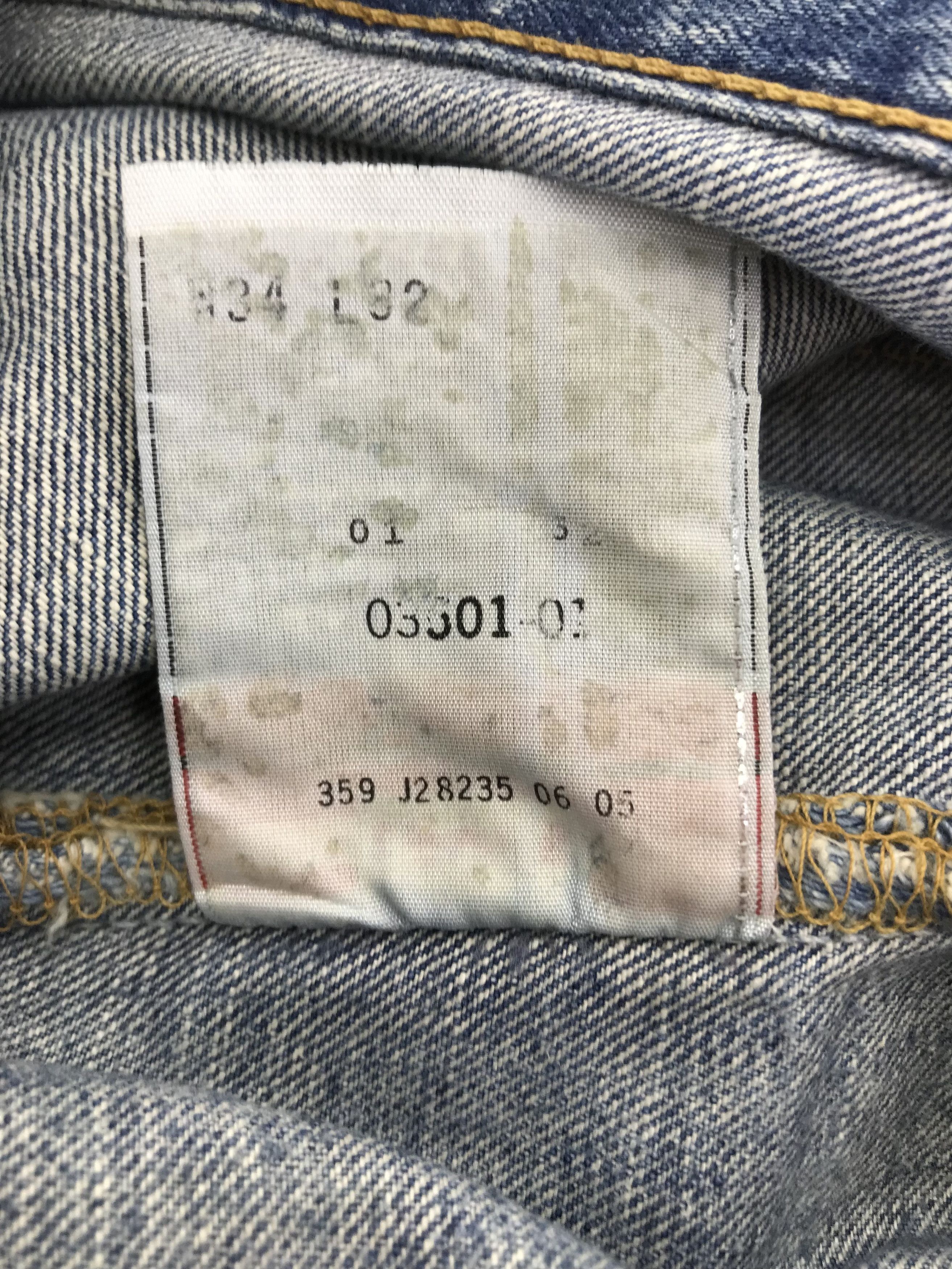 Levi's Vintage Levi's 501 Mud Wash Jeans Distressed Denim Size US 34 / EU 50 - 12 Thumbnail