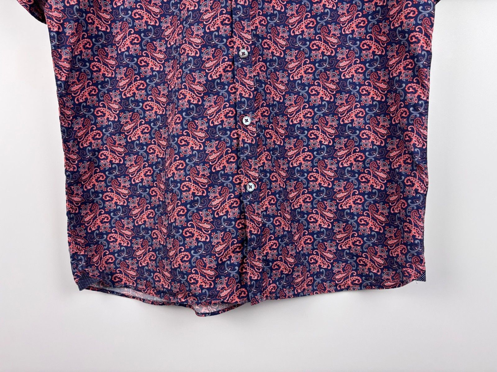 Ted Baker Ted Baker Short Sleeve Paisley Print Shirt Multicolor Size 5 Size US L / EU 52-54 / 3 - 3 Thumbnail