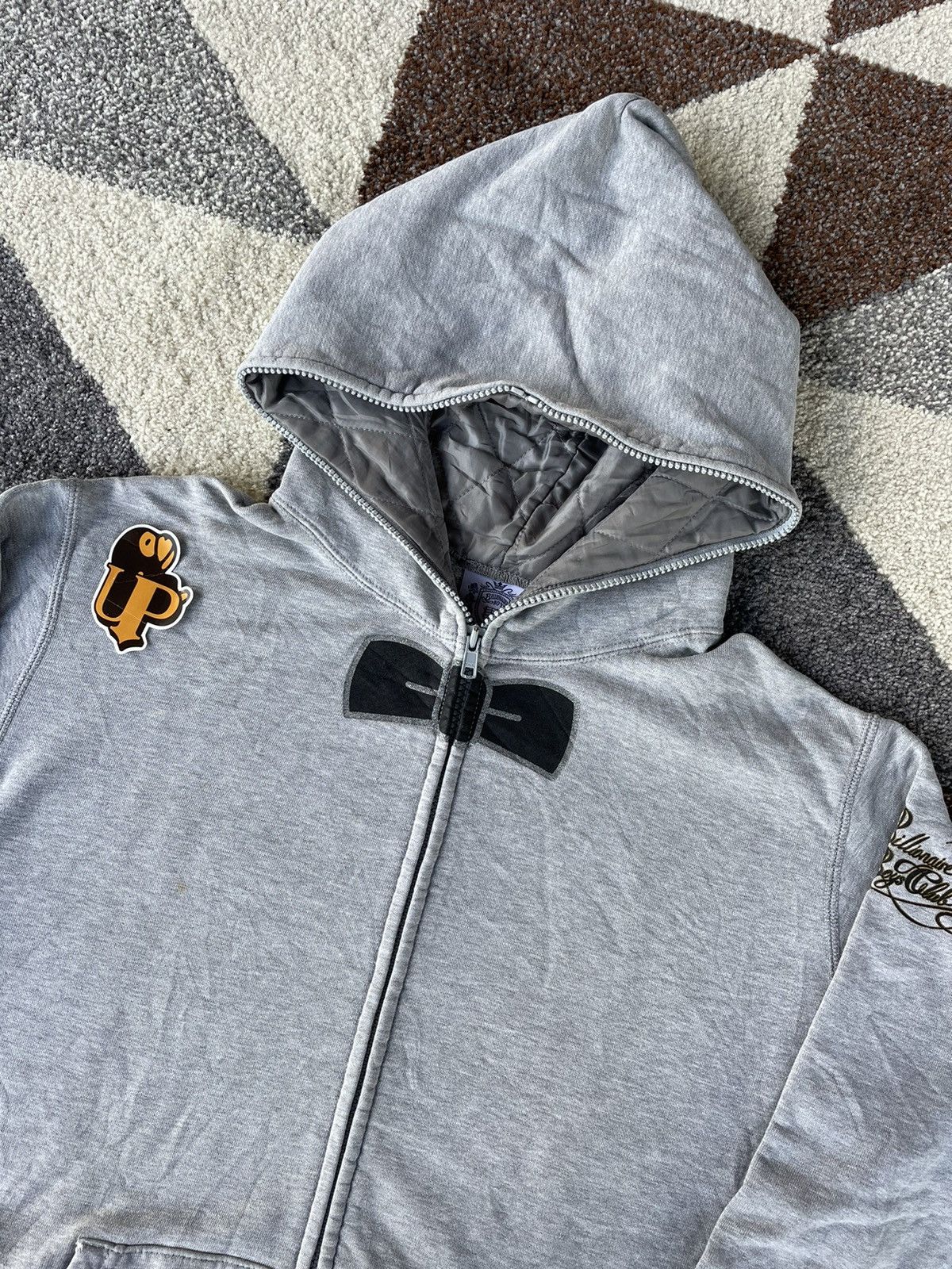 Billionaire Boys Club Season 7 (Autumn/Winter 2008) BBC “Bow Tie zip Hoodie” Grey Size US M / EU 48-50 / 2 - 3 Thumbnail