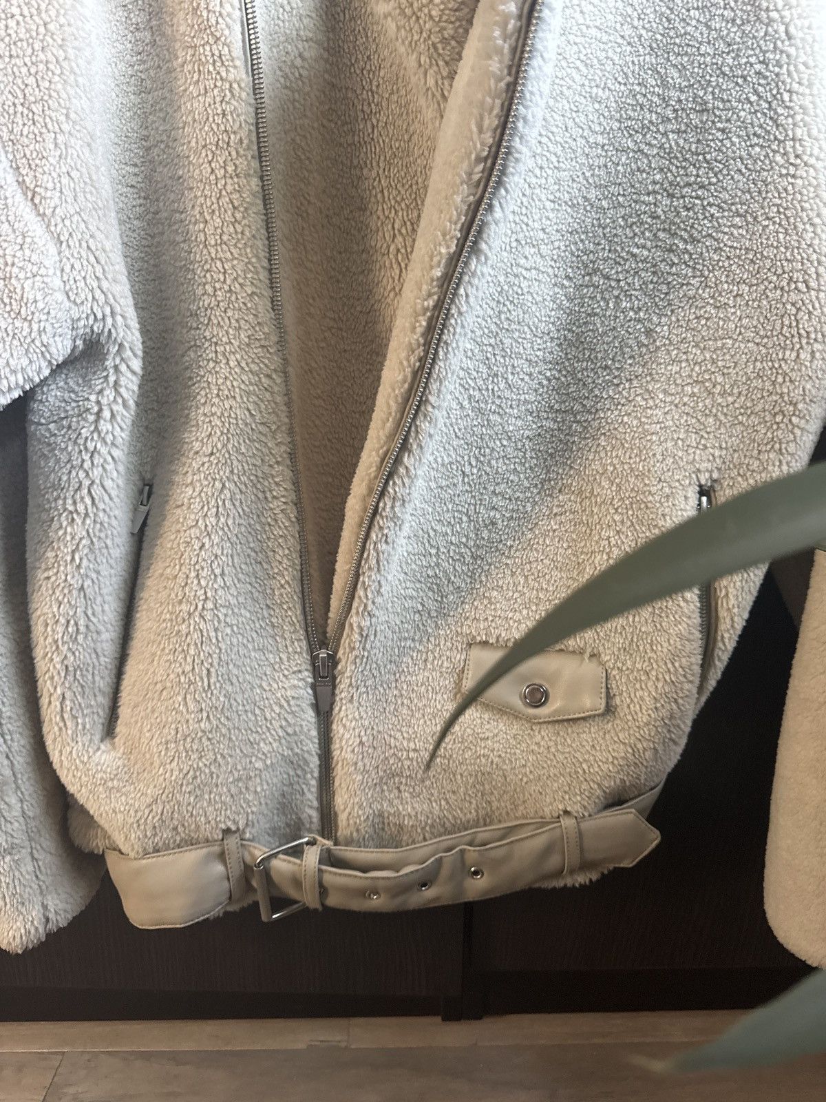 Zara Off white cream Zara man moto jacket size small Size US S / EU 44-46 / 1 - 2 Thumbnail