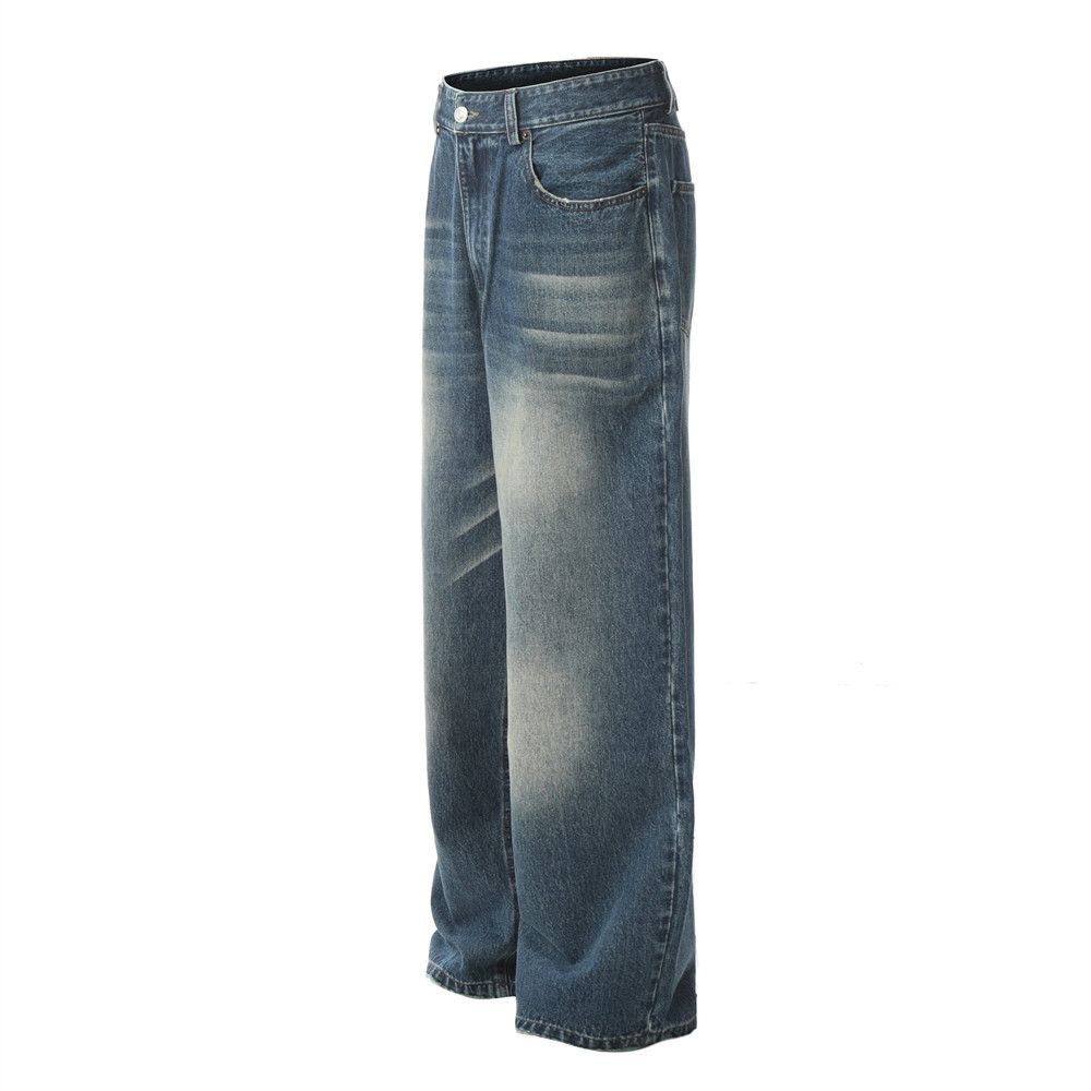 Japanese Brand × Jean Men's street style distressed washed gradient jeans Size US 34 / EU 50 - 2 Thumbnail