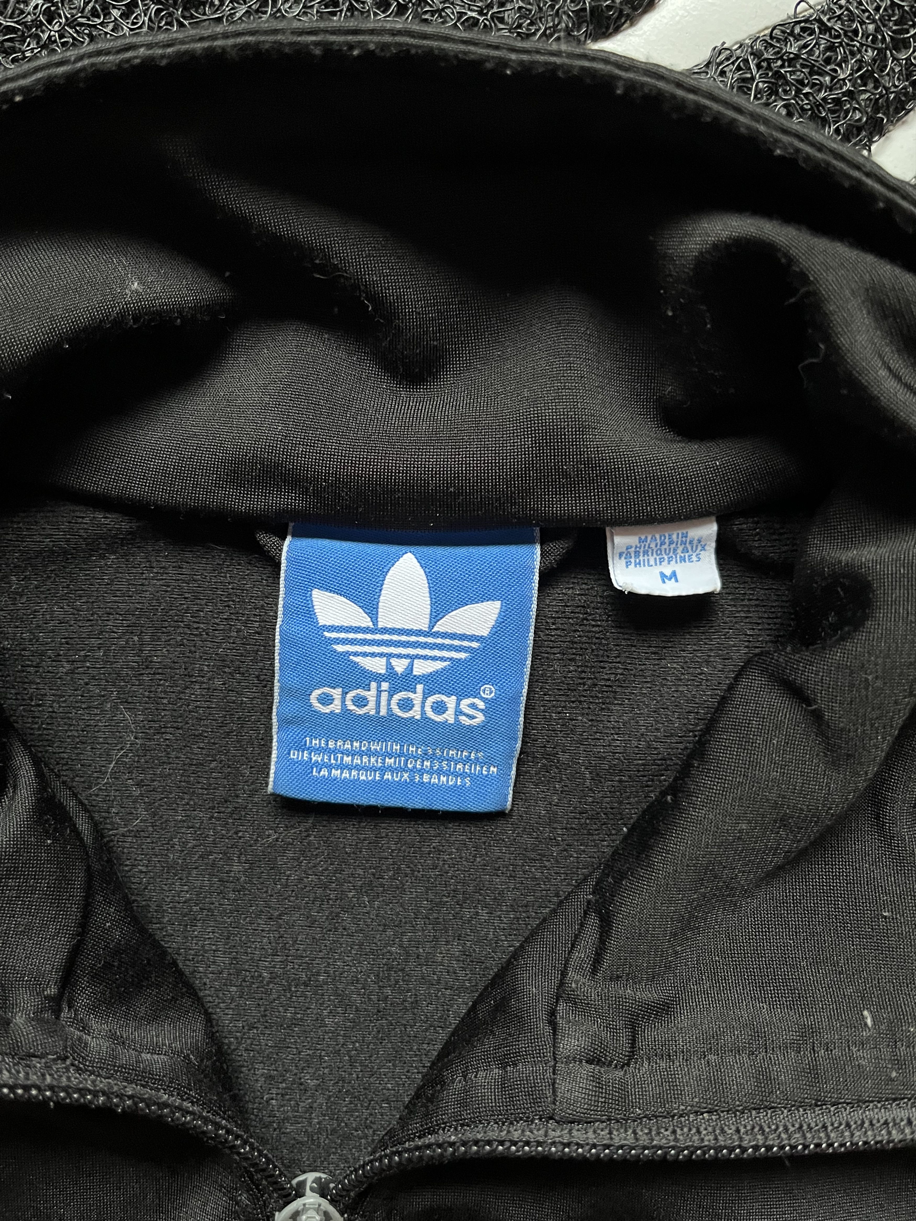 Adidas Vintage Adidas Firebird Zip Track Jacket Black White Stripes Size US M / EU 48-50 / 2 - 4 Thumbnail
