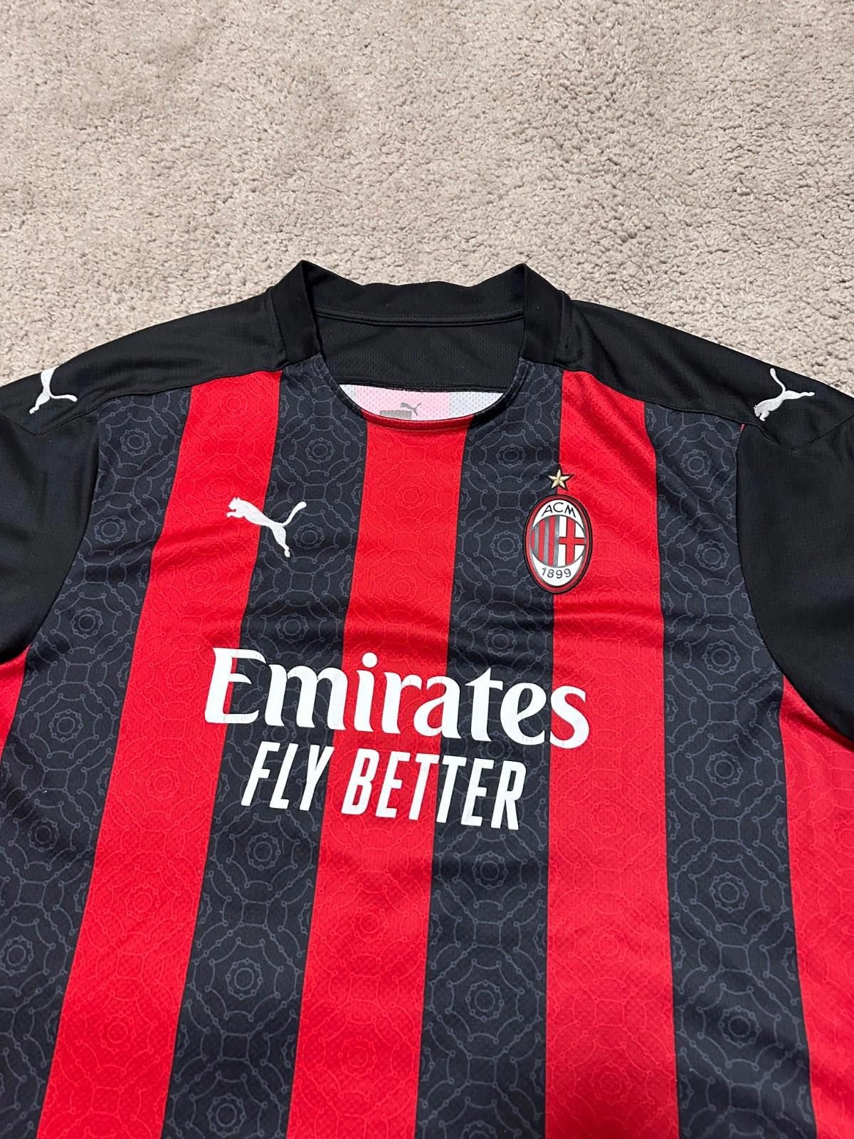 Puma #11 Ibrahimovic Ac Milan2020/21 Football Shirt Soccer Jersey Size US XXL / EU 58 / 5 - 3 Thumbnail