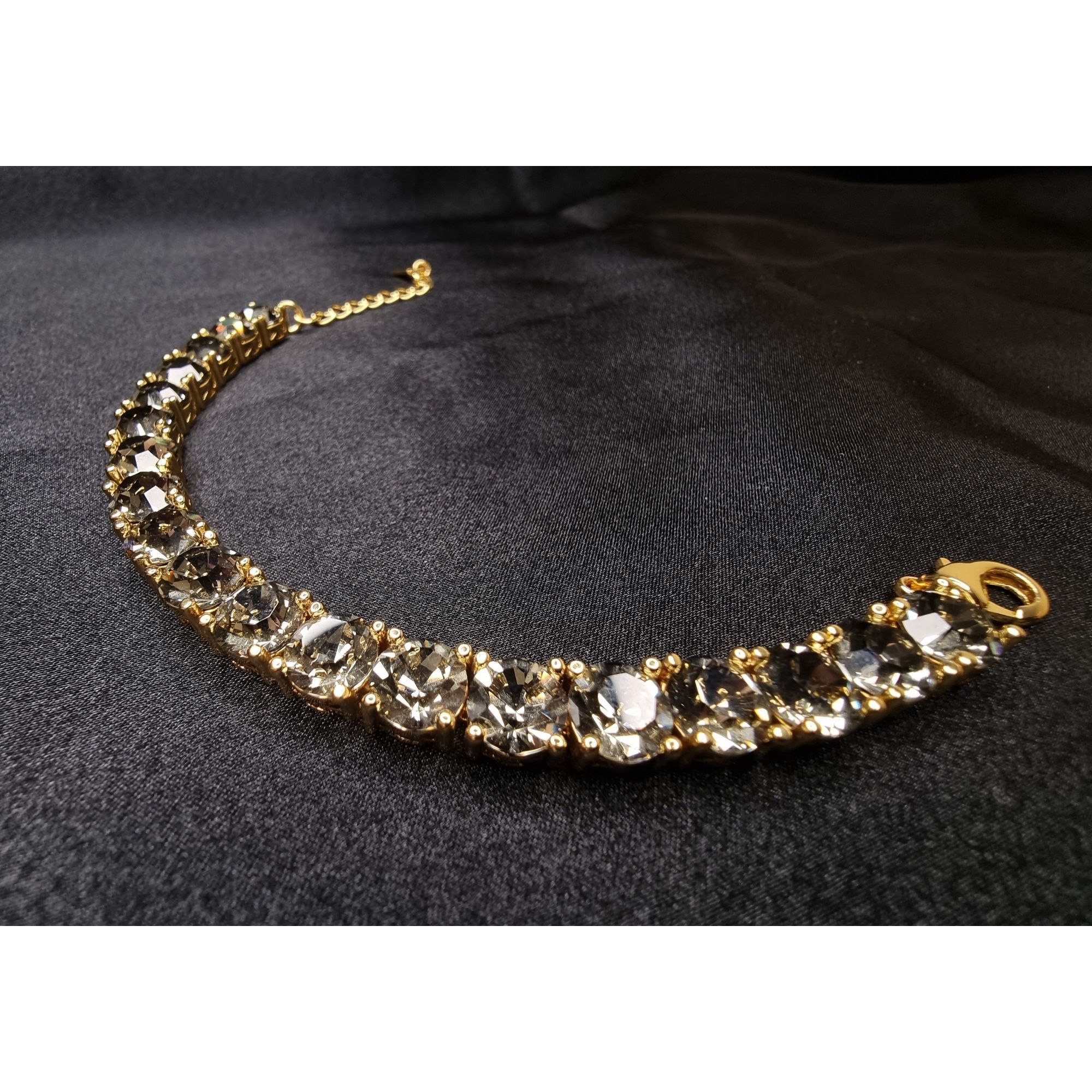 Limited Edition Park Lane Smoky Rhinestone Bracelet Gold-Ton