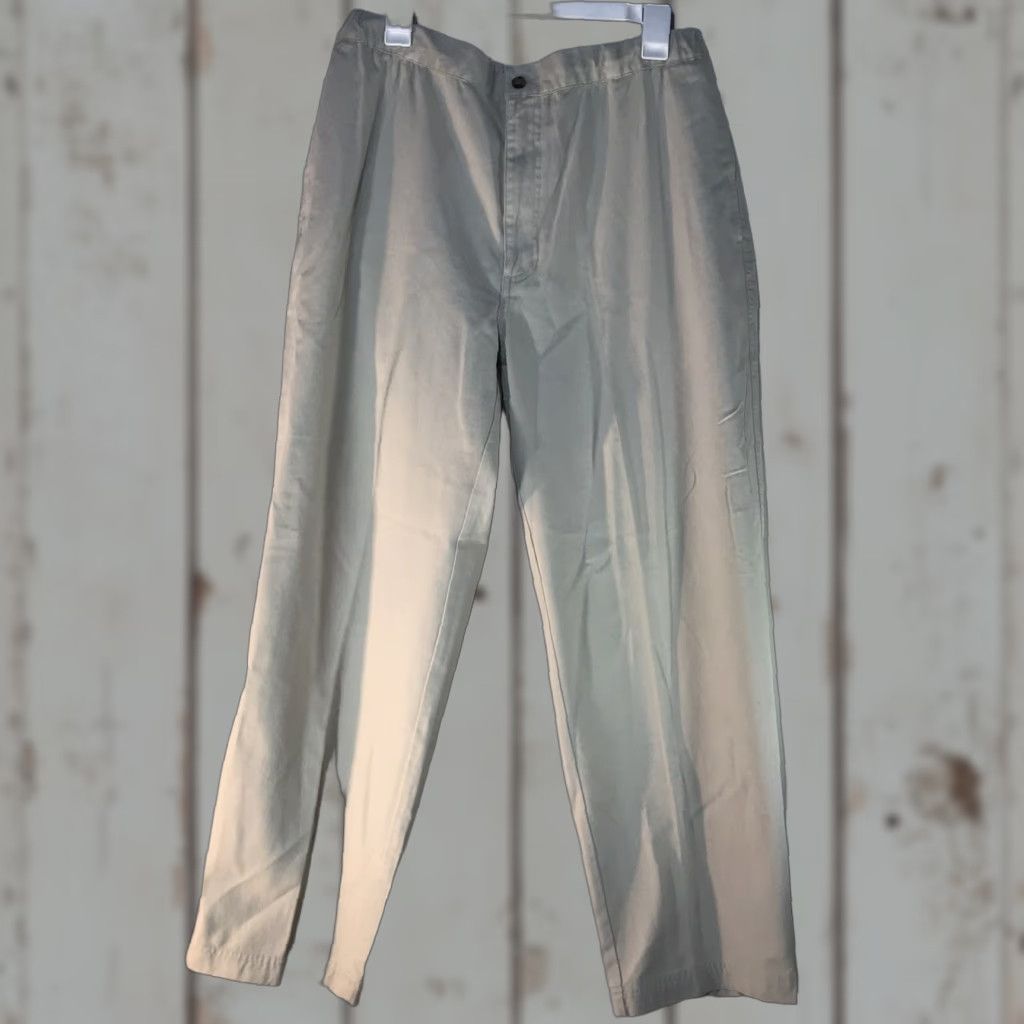Vintage VINTAGE St Johns Bay Easy Weekend Twill Pants Mens 34x29 Khakis Casual Workwear Size US 34 / EU 50 - 1 Thumbnail